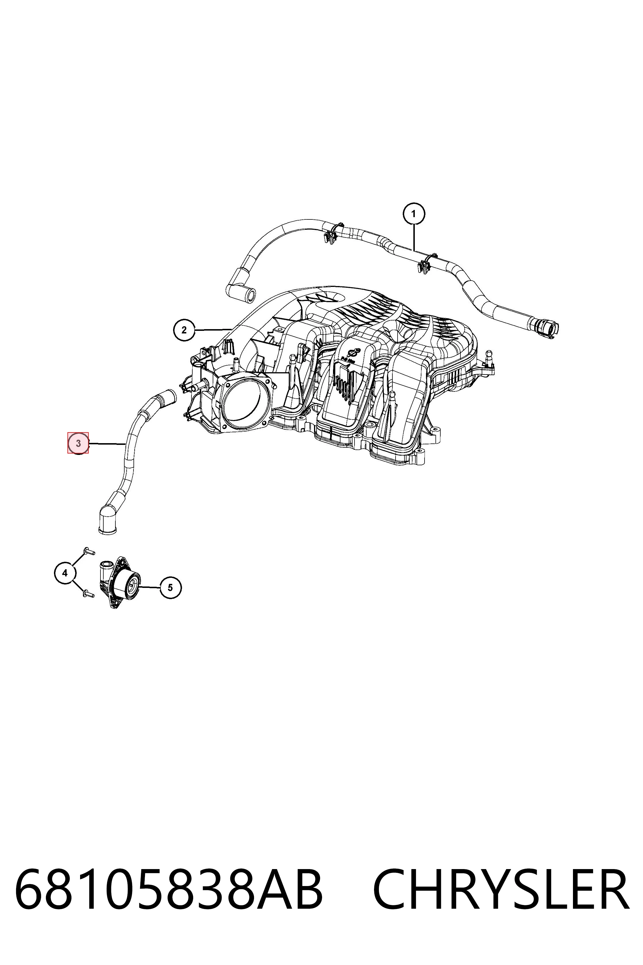 68105838AB Chrysler 