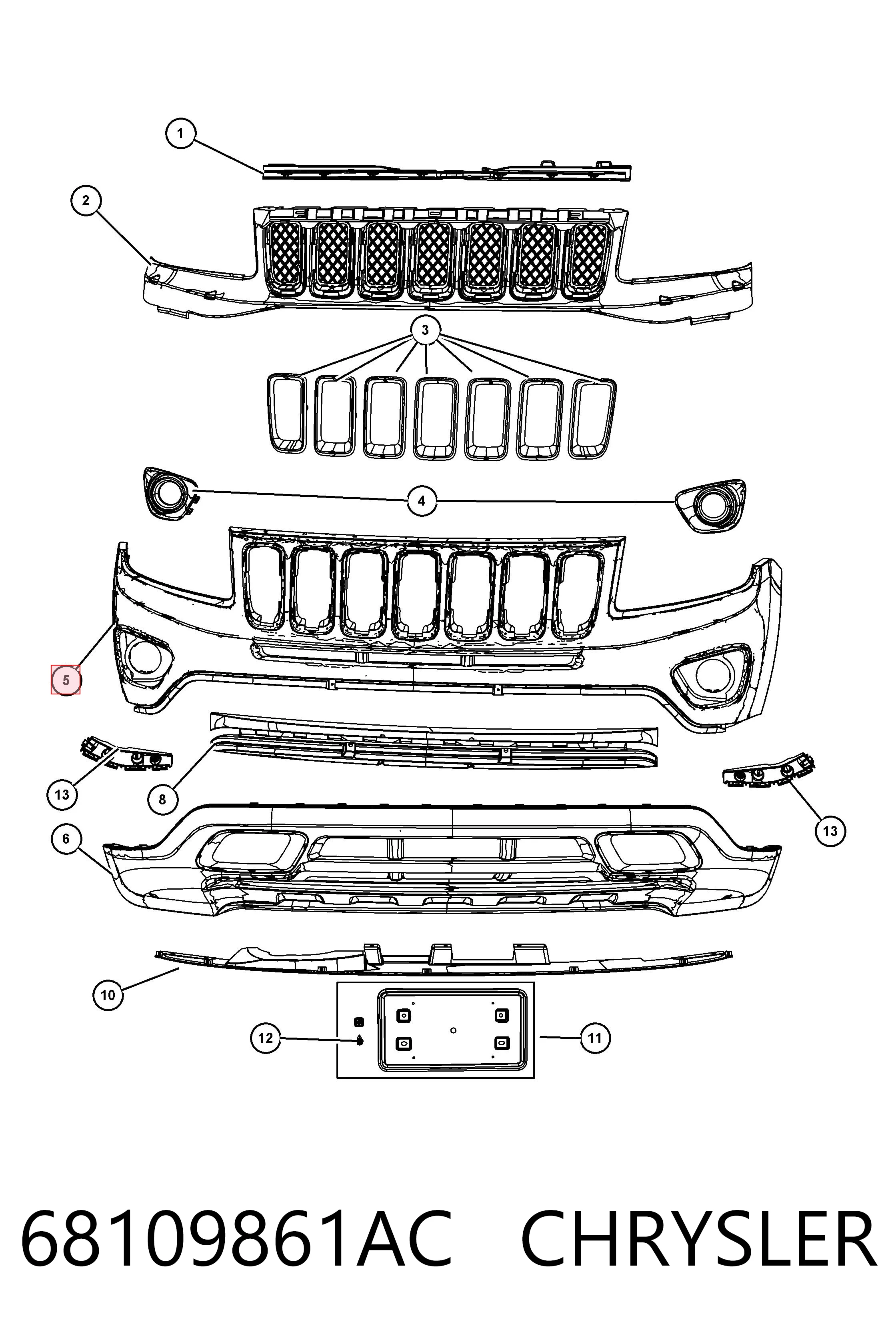 Бампер на авто FPS 3806900 ціна, від 60.39 USD