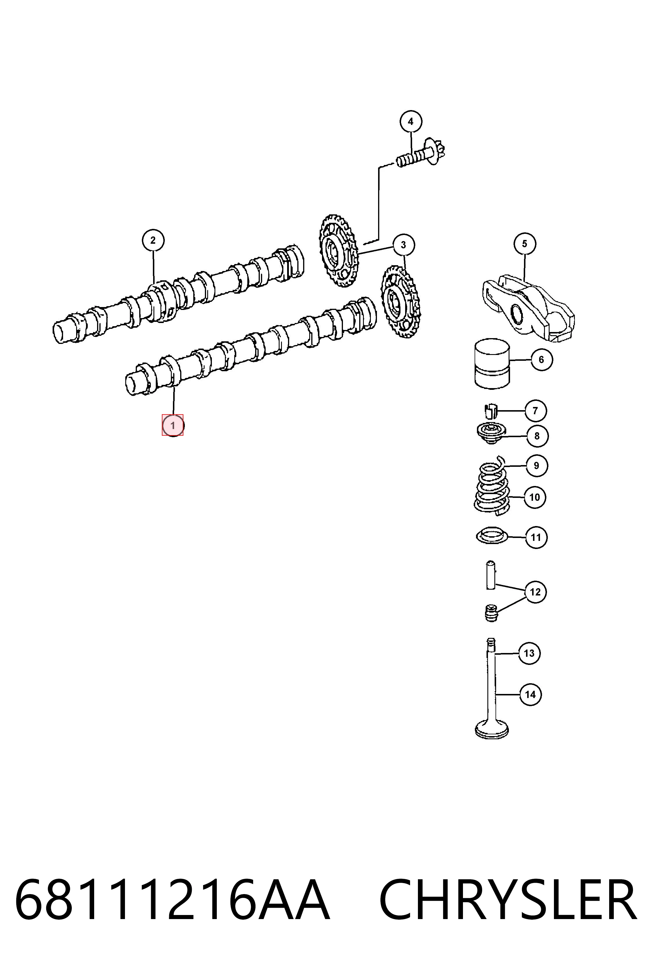 68111216AA Chrysler 