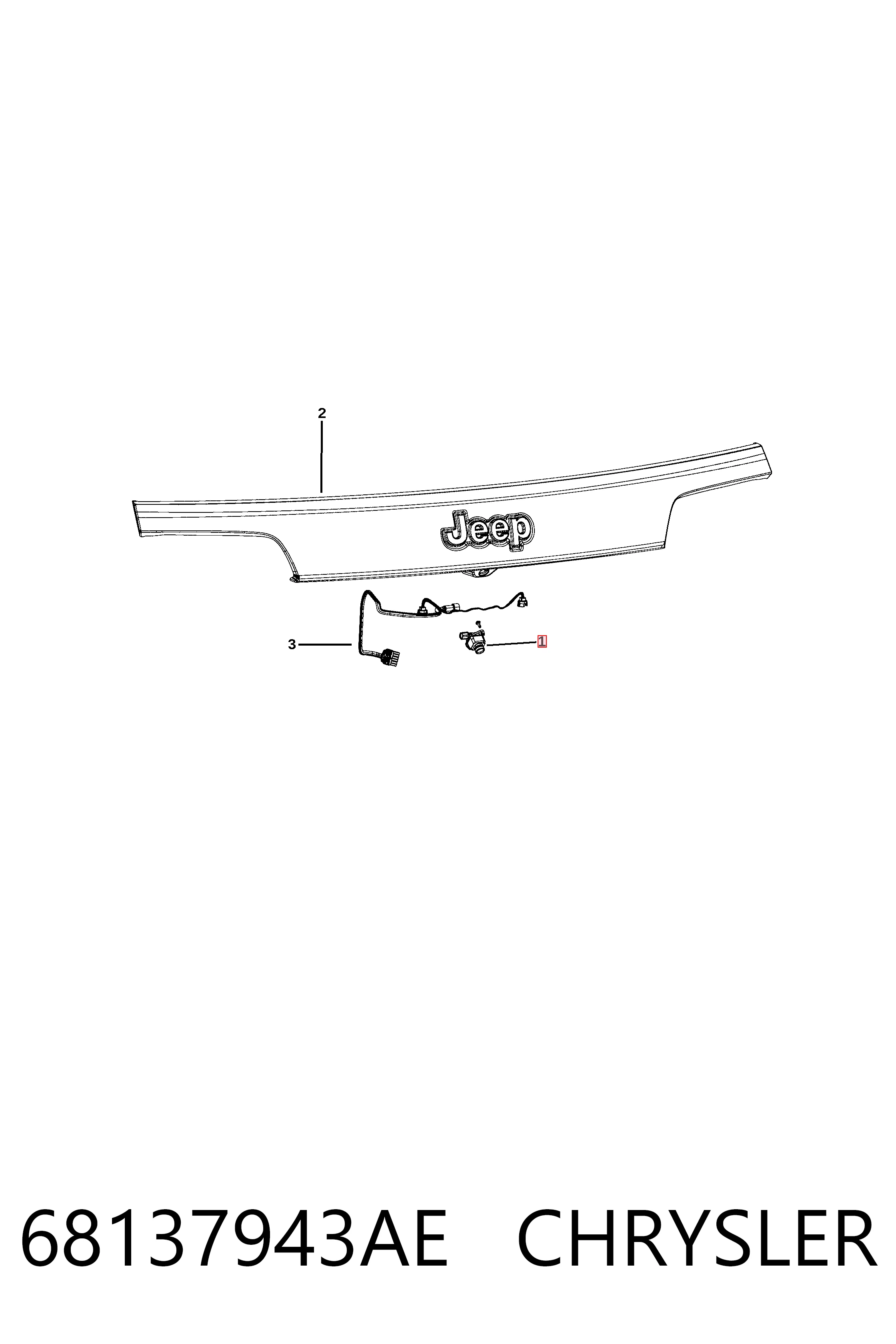  Chrysler 68137943AE ціна, від 72.97 USD