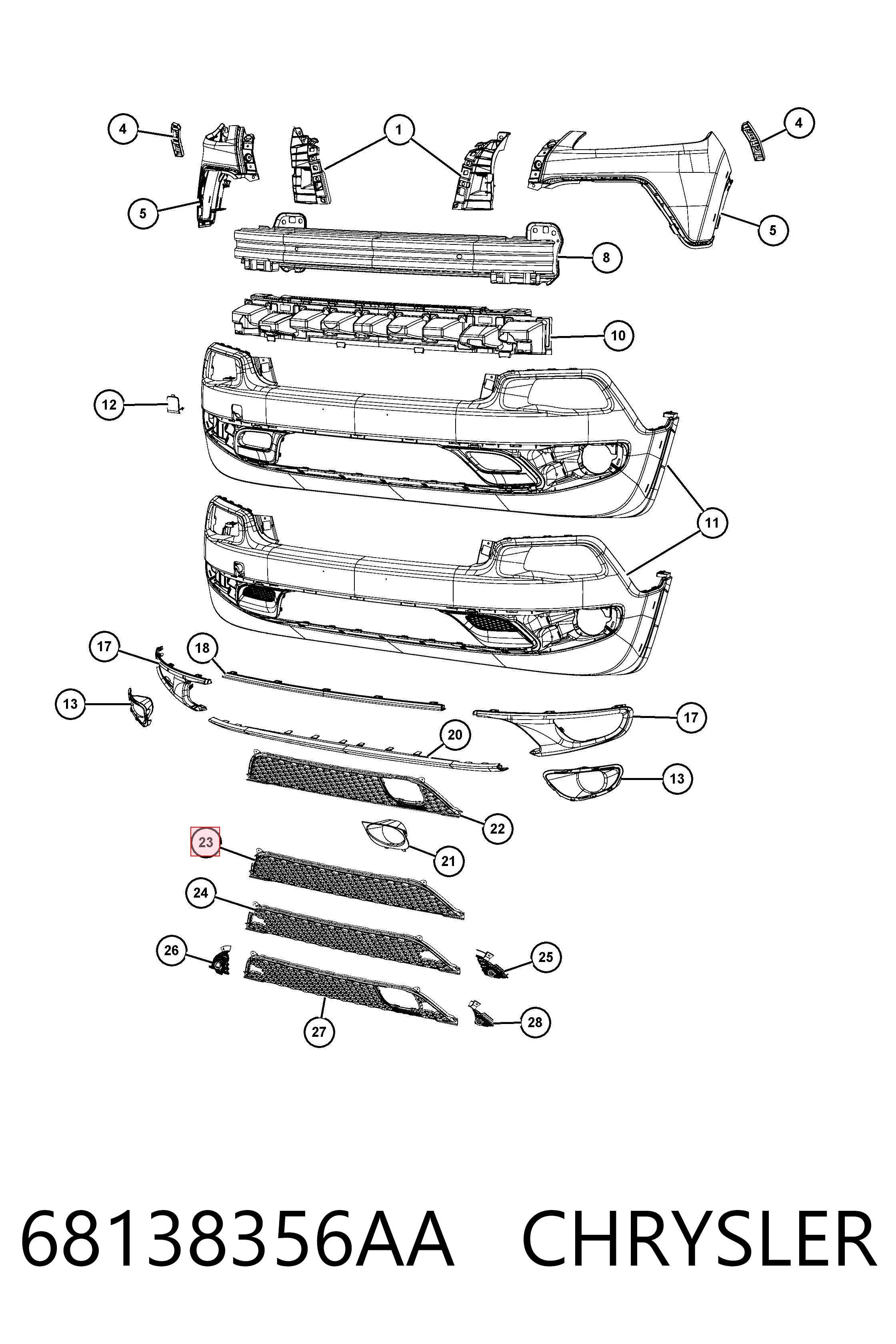 68138356AA Chrysler 