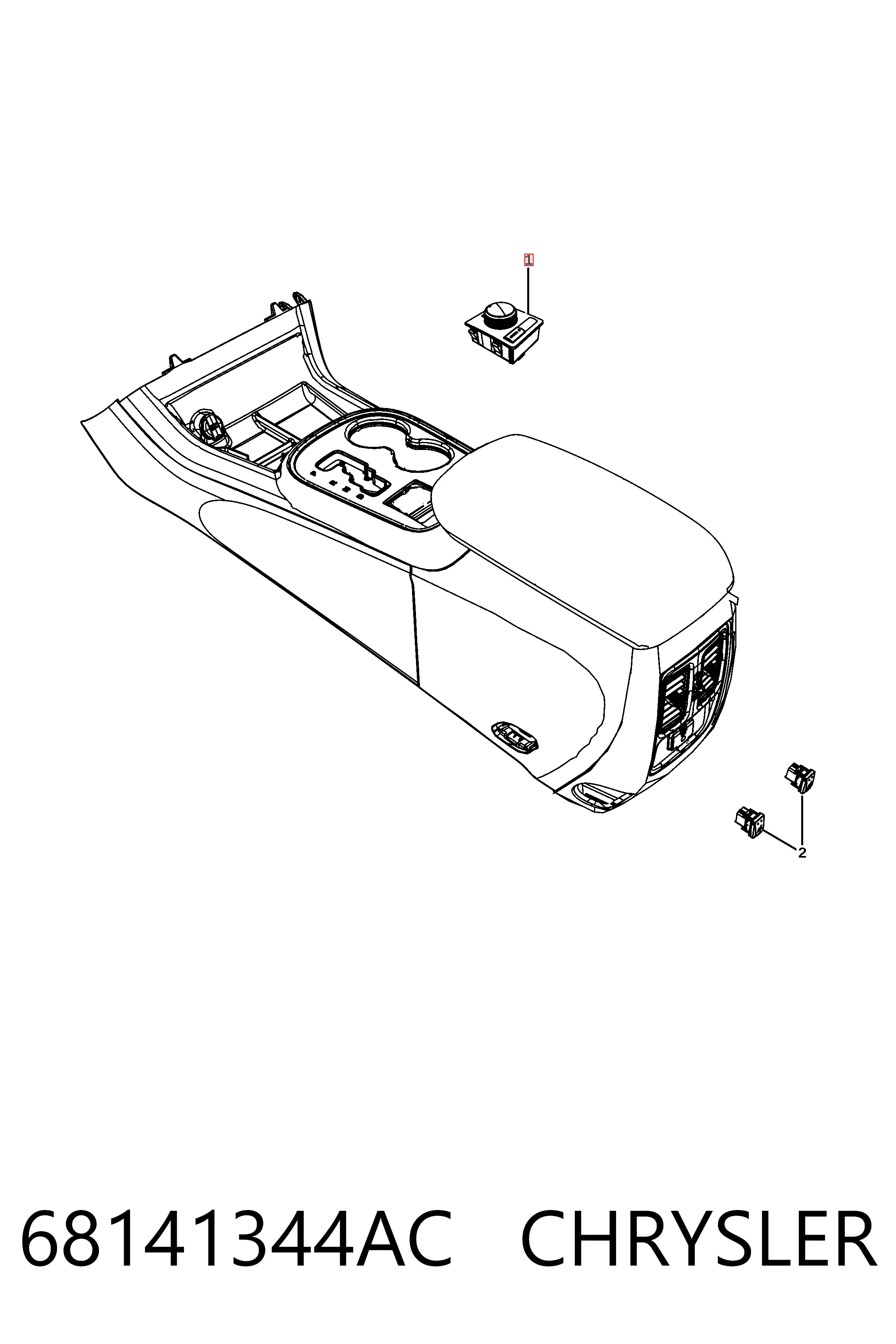 Перемикач режимів КПП Fiat/Alfa/Lancia K68258737AA ціна, від 43.70 USD