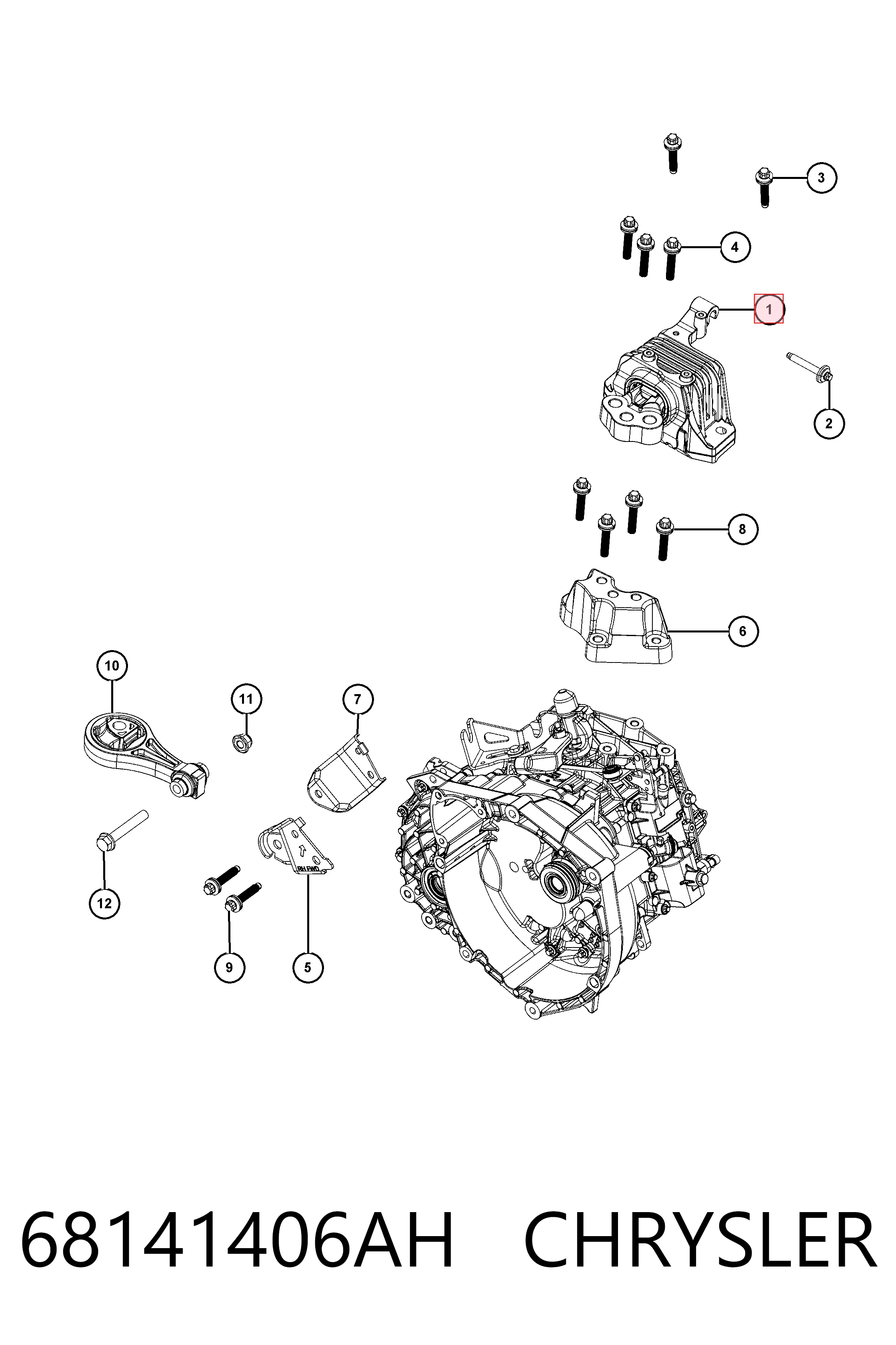 Купити K68141406AF Fiat/Alfa/Lancia 