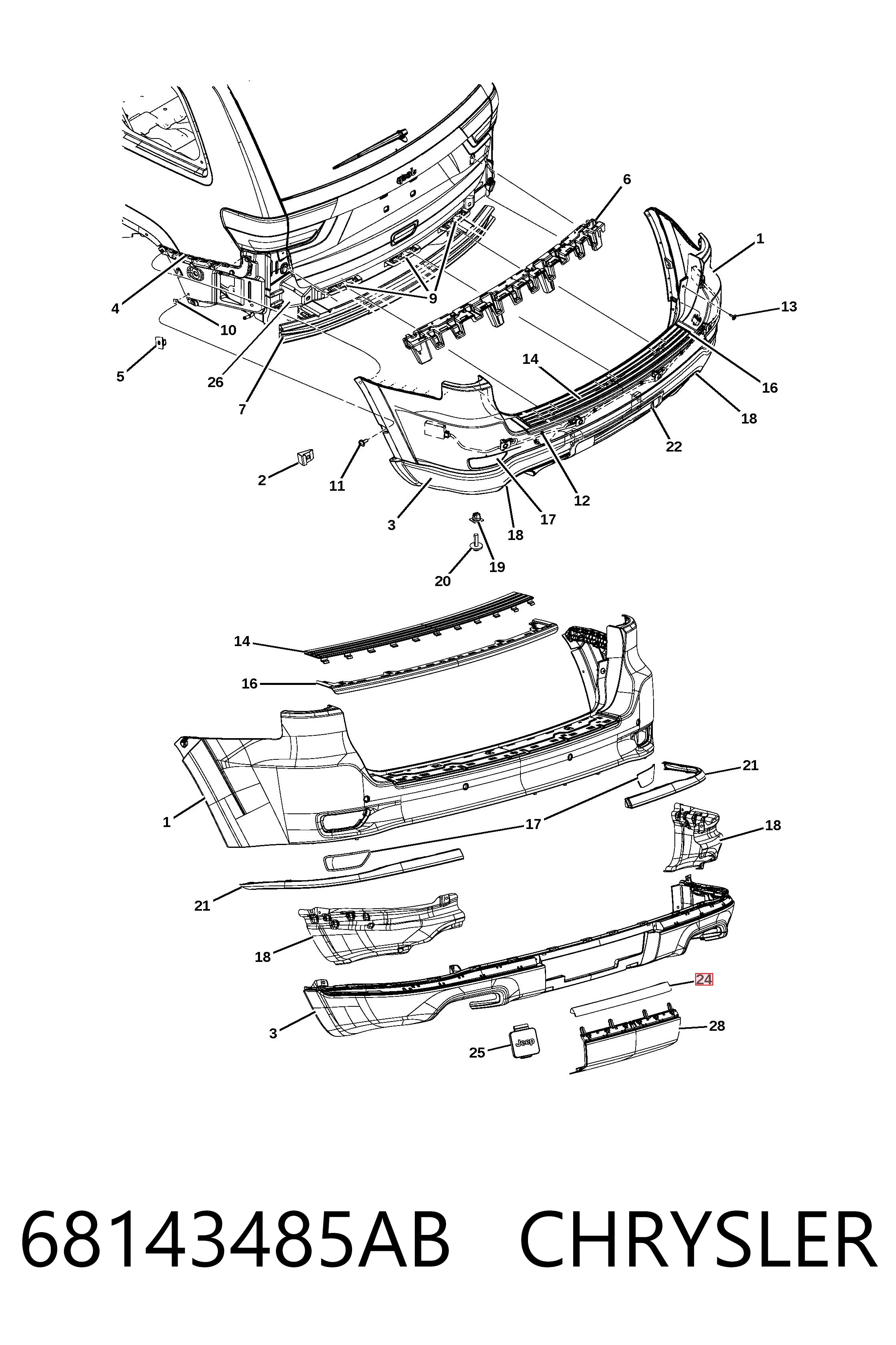 68143485AB Chrysler 