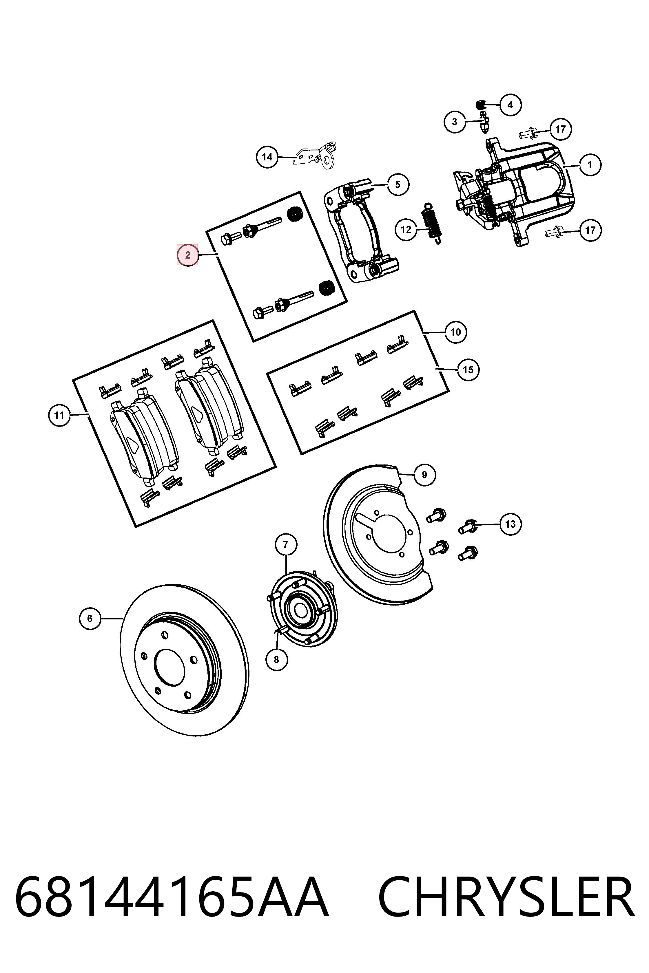  Raybestos RAY68144165AA ціна, від 8.28 USD