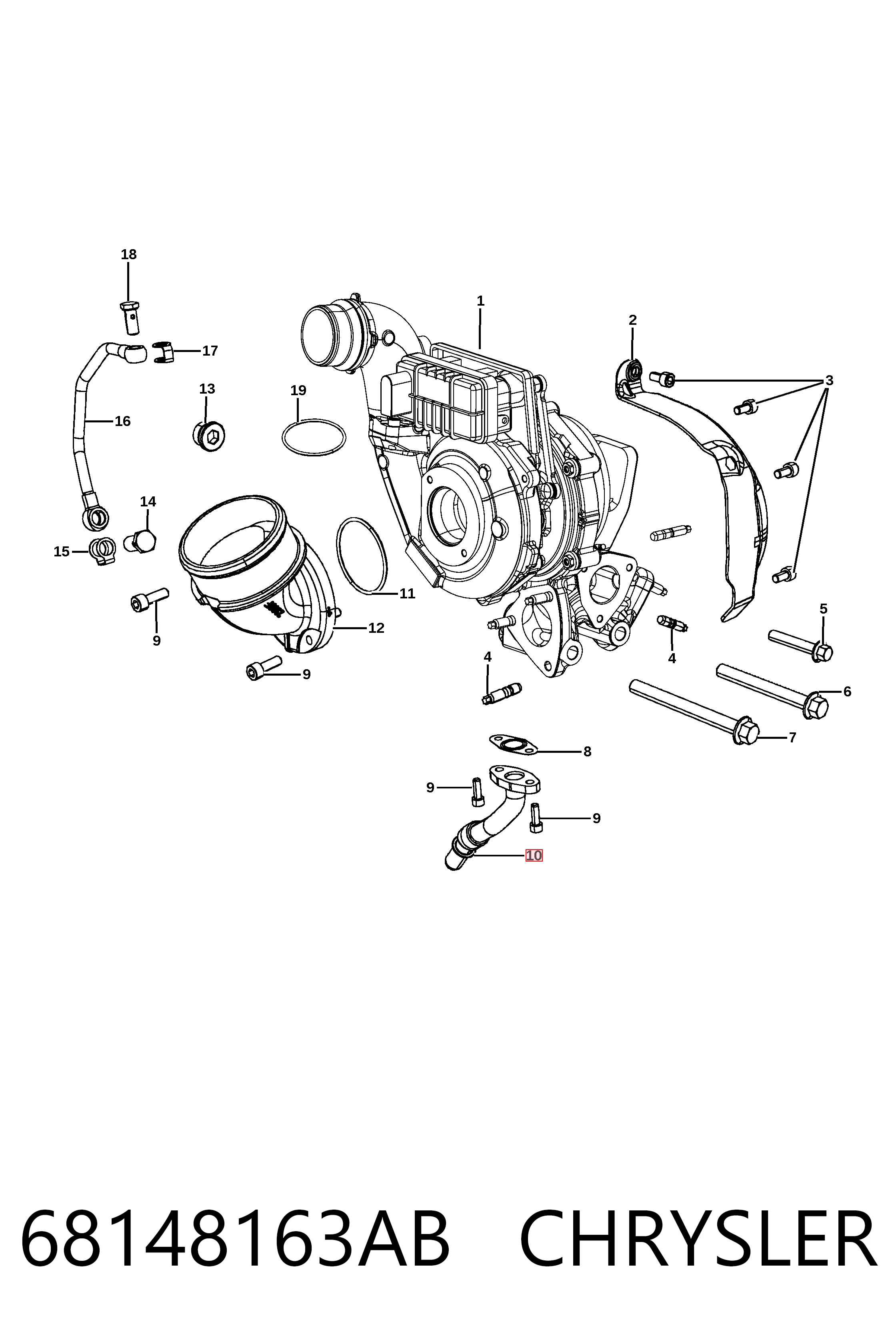 68148163AB Chrysler 