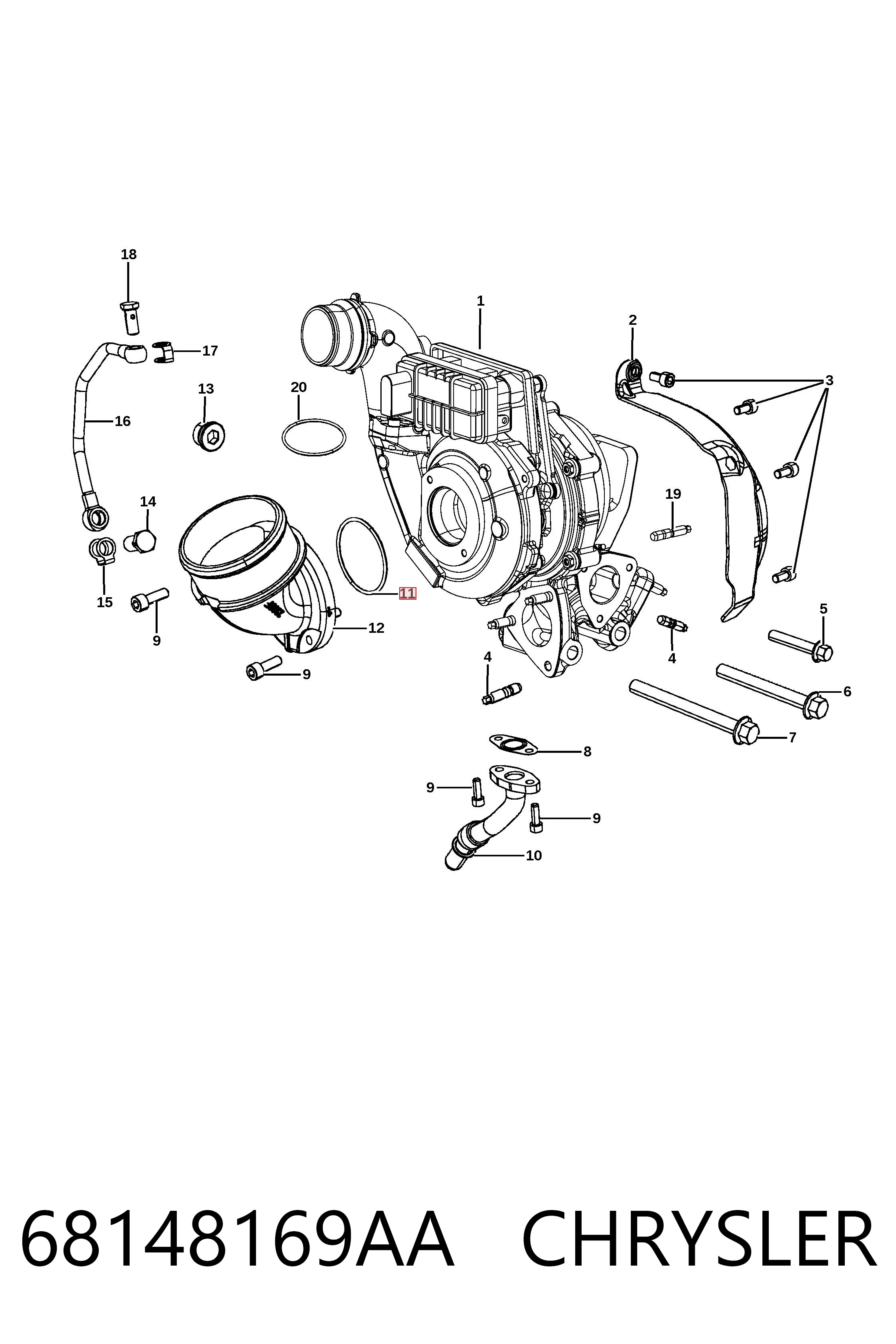 68148169AA Chrysler 