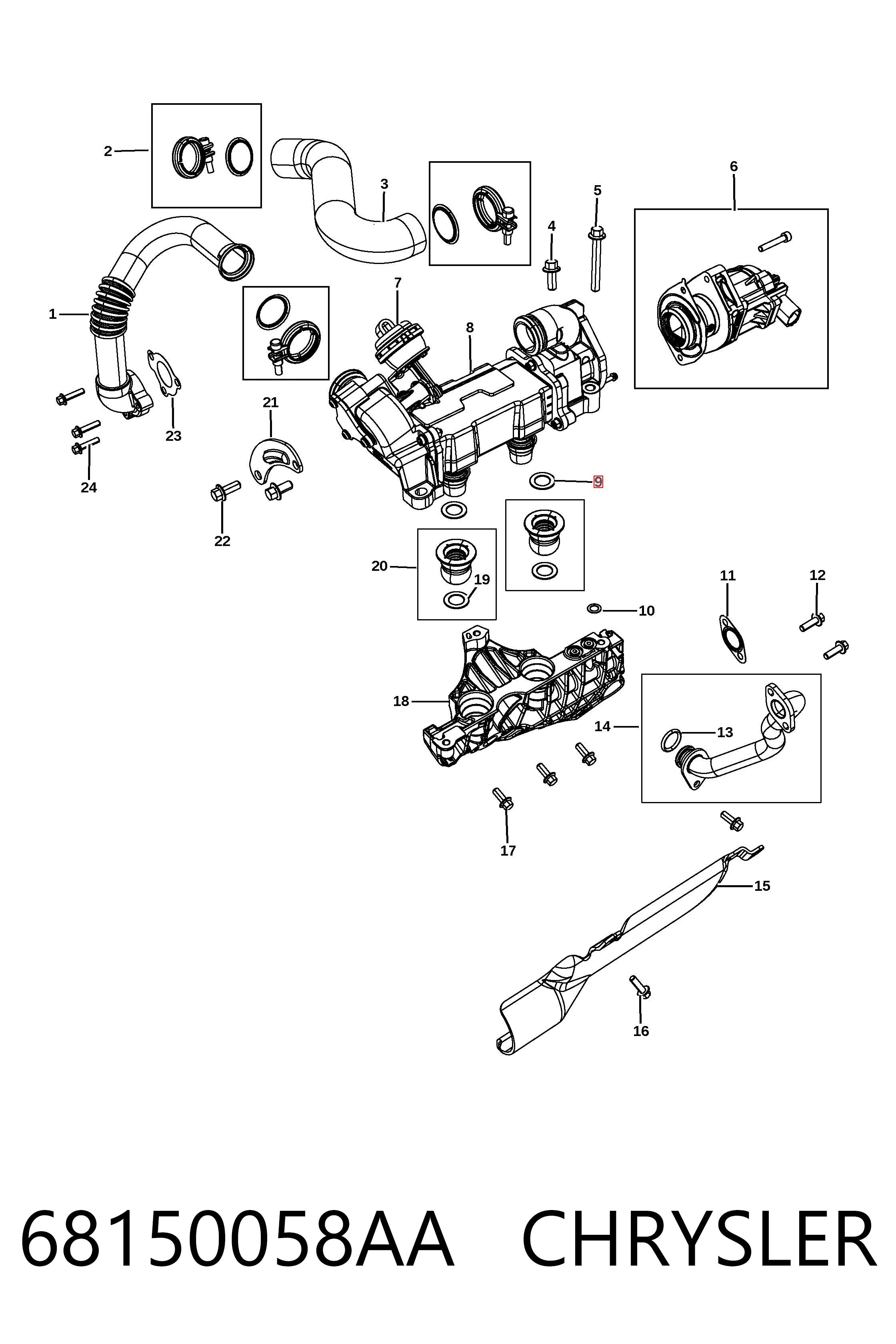 68150058AA Chrysler 
