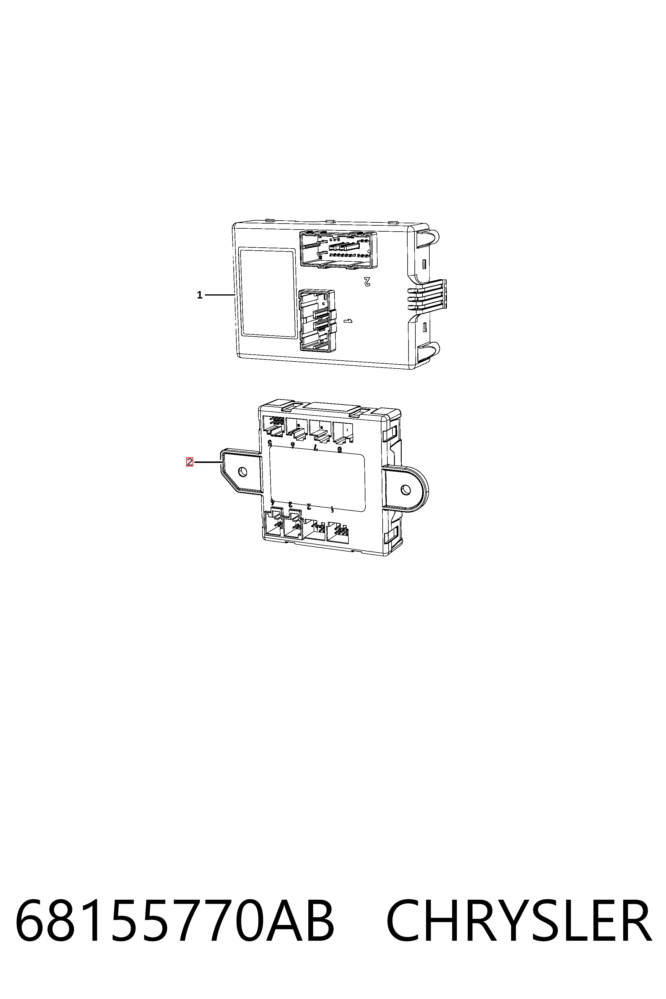 Блок комфорту передніх дверей K68225100AC Fiat/Alfa/Lancia