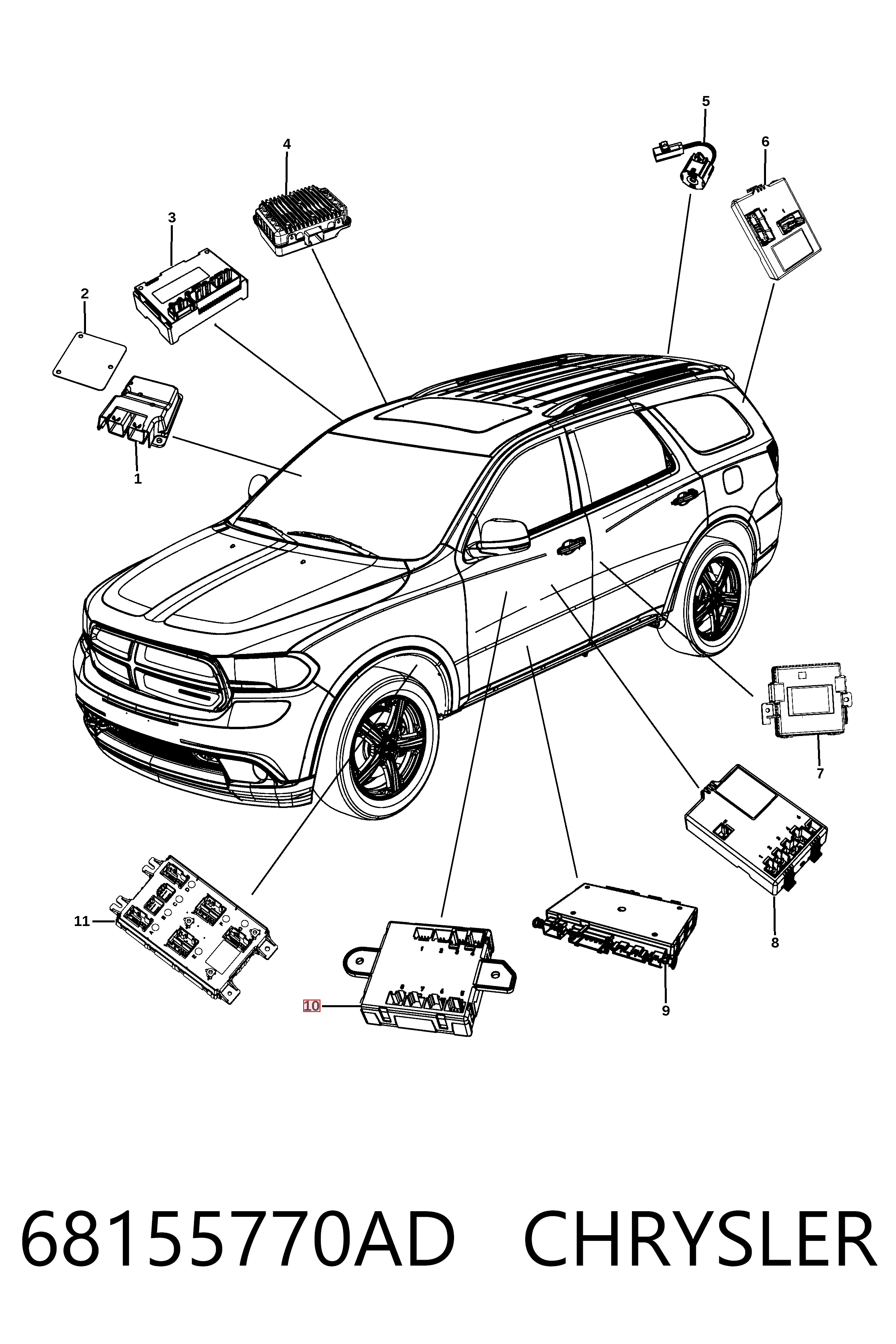 K68225100AC Fiat/Alfa/Lancia Блок комфорту передніх дверей