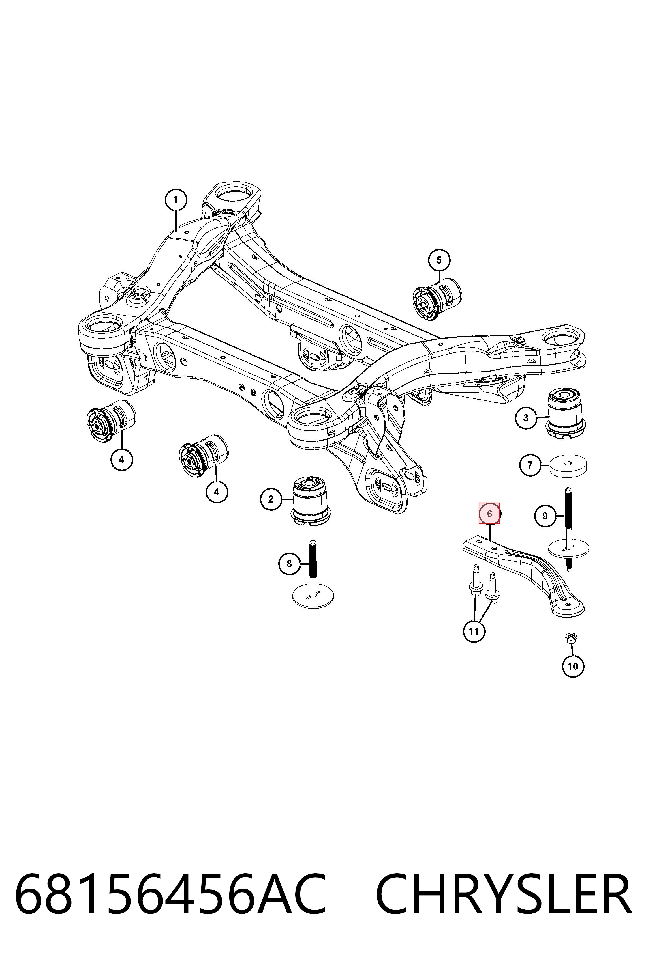 68156456AC Chrysler 