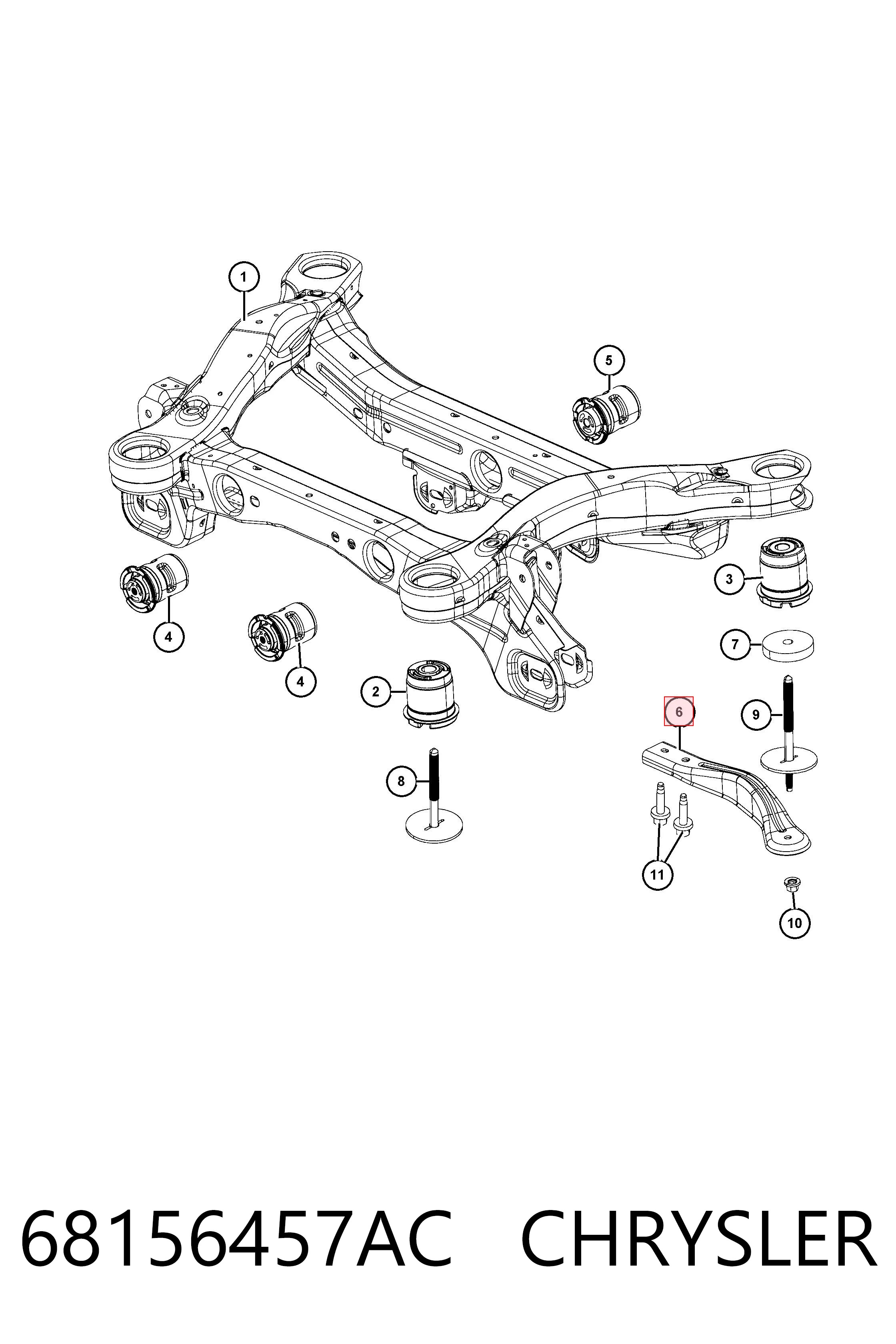 68156457AC Chrysler 