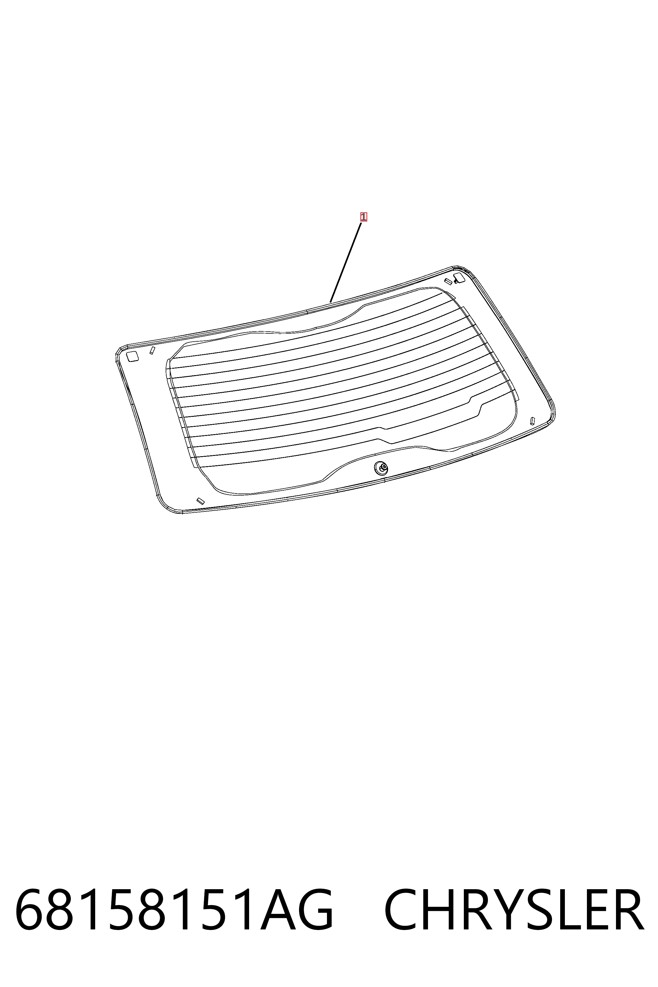 Скло ляди Fiat/Alfa/Lancia K68211614AA ціна, від 146.55 USD