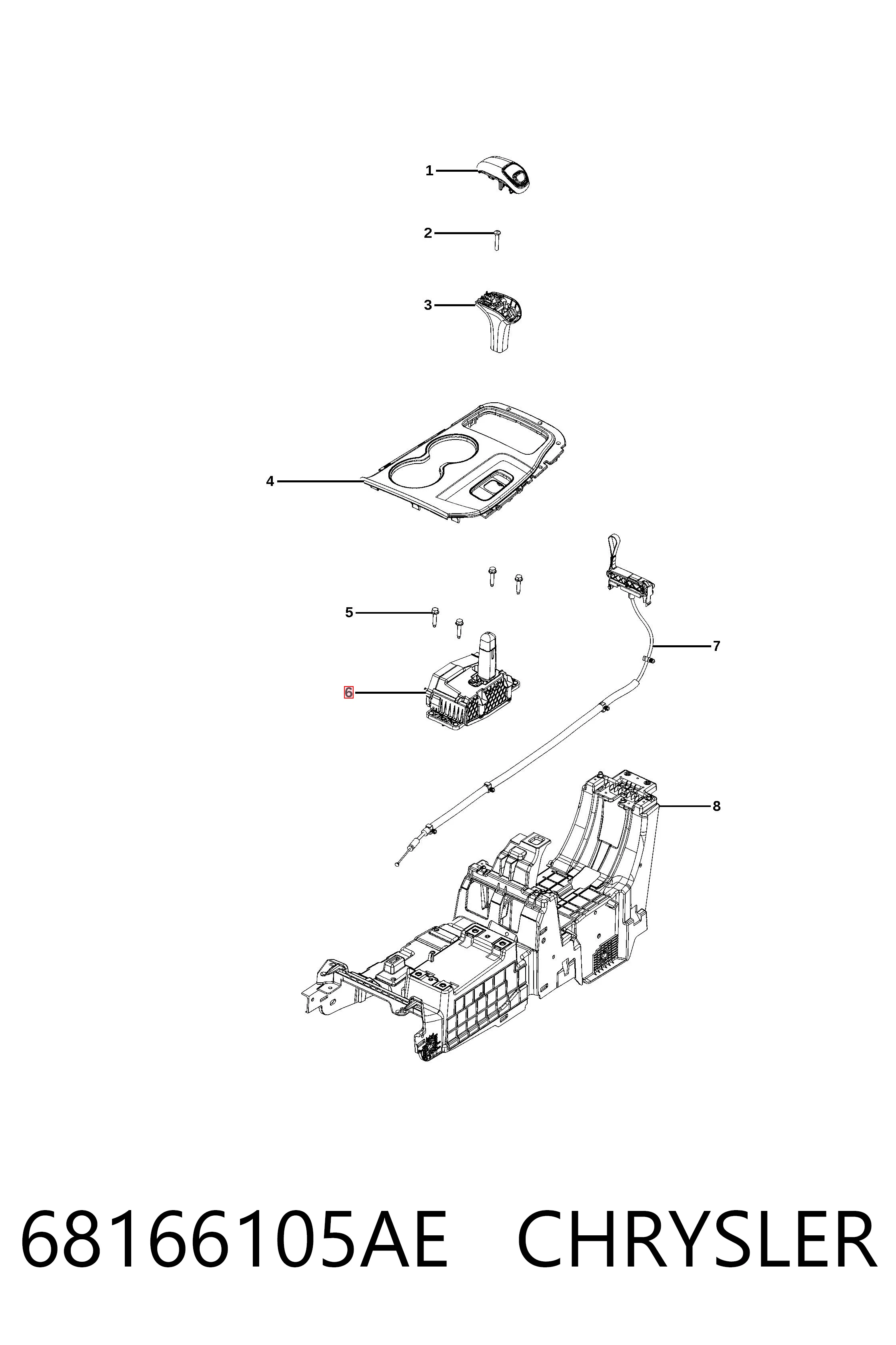 68166105AE Chrysler 