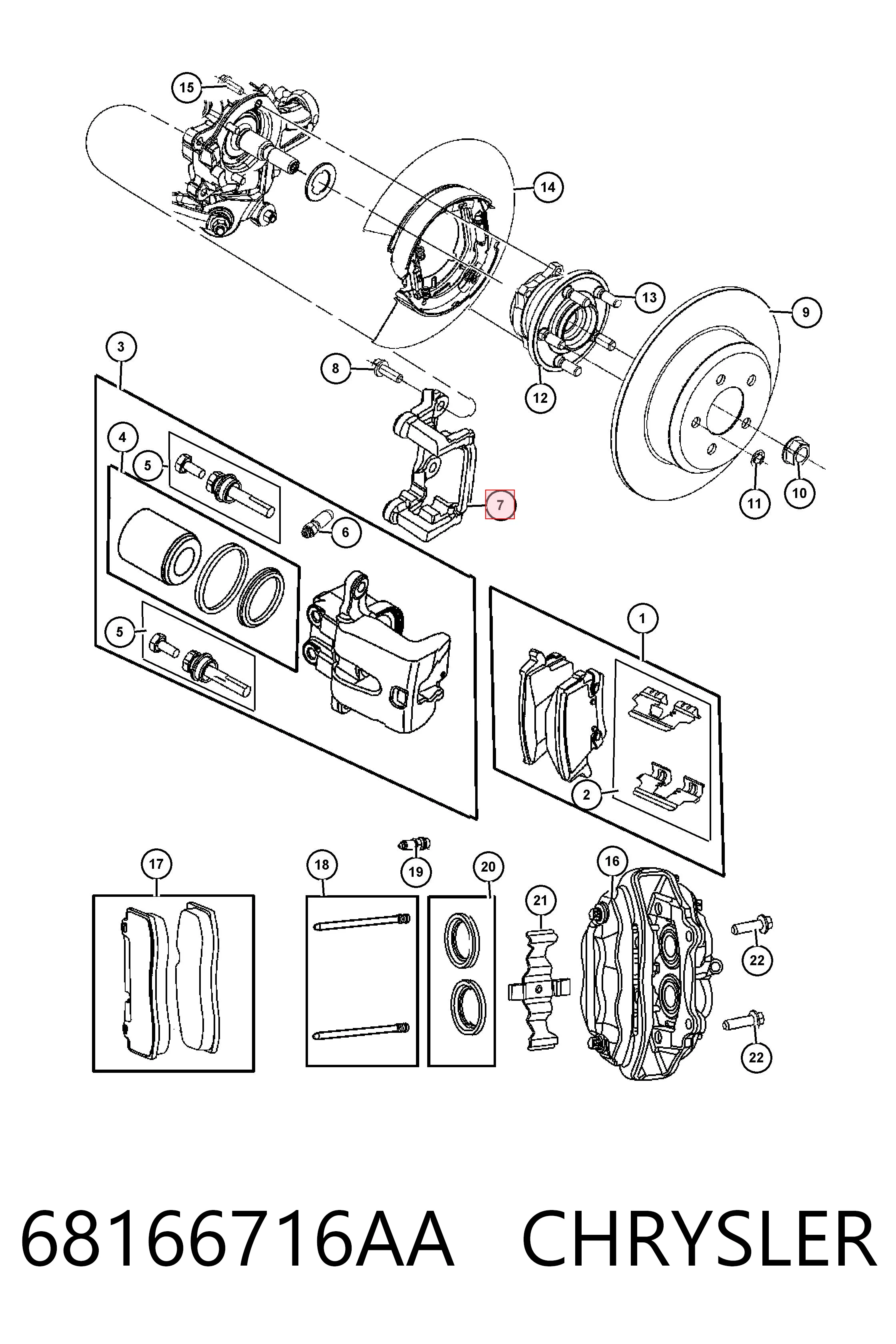 68166716AA Chrysler 