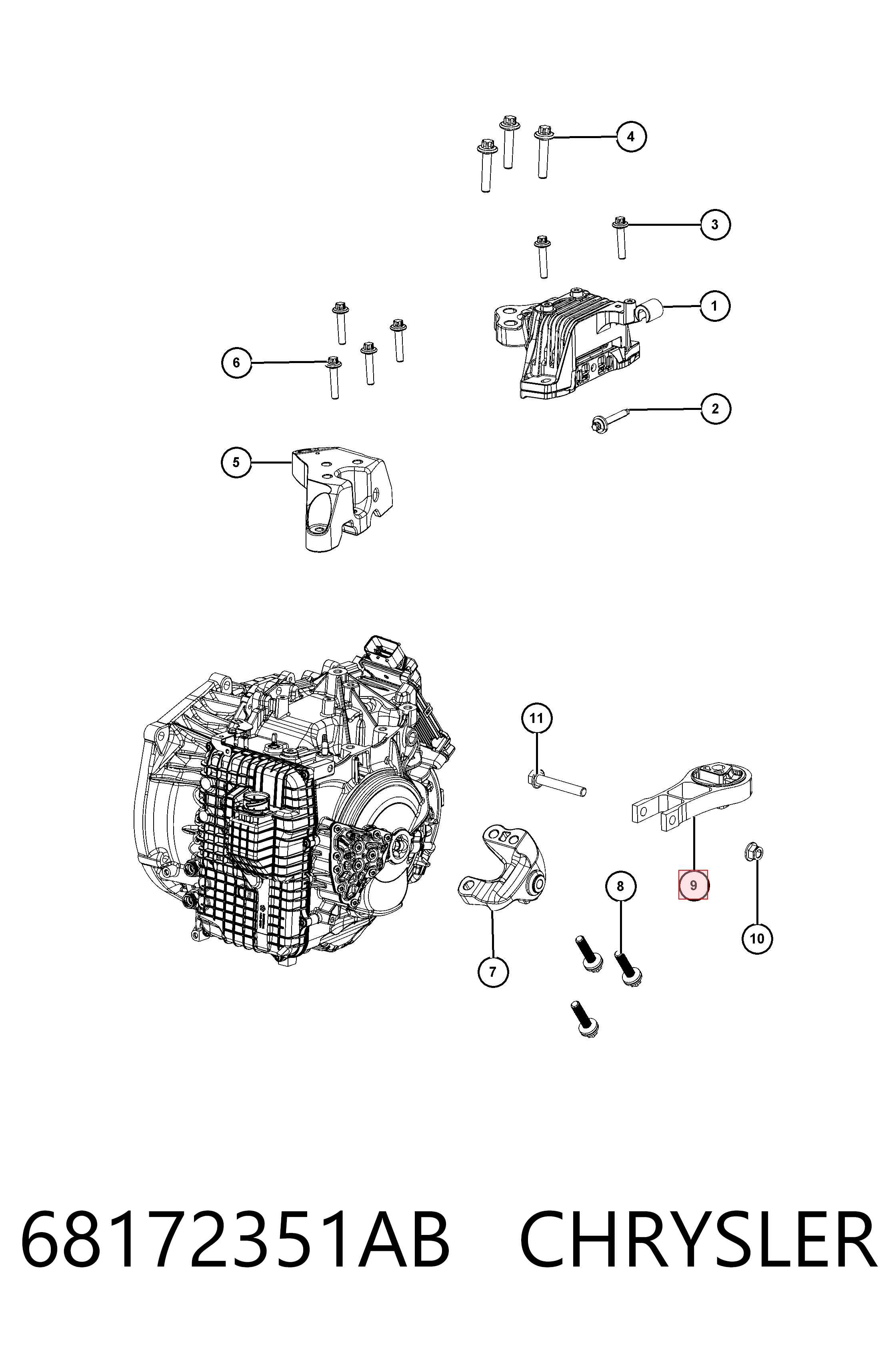 68172351AB Chrysler 