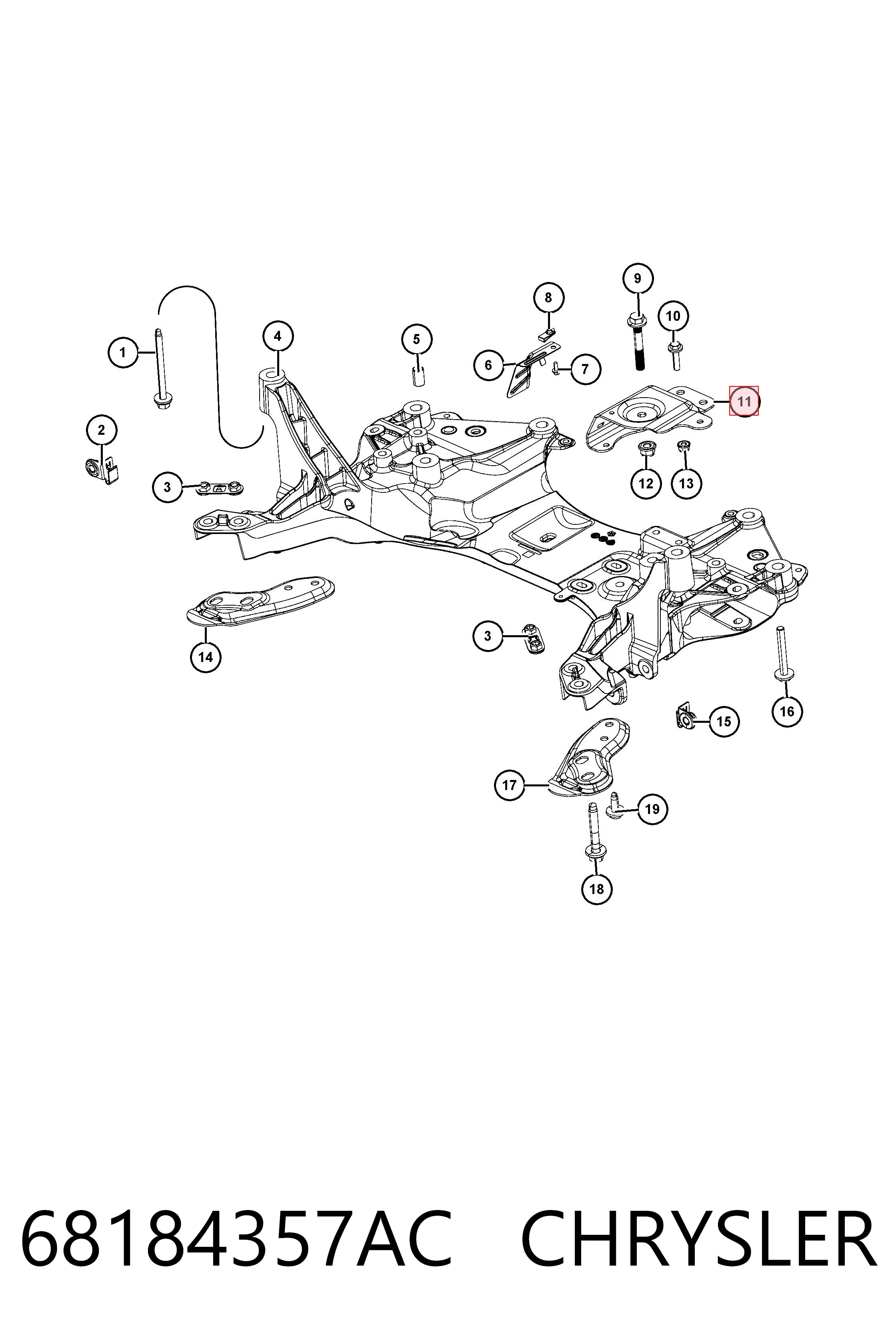 68184357AC Chrysler 