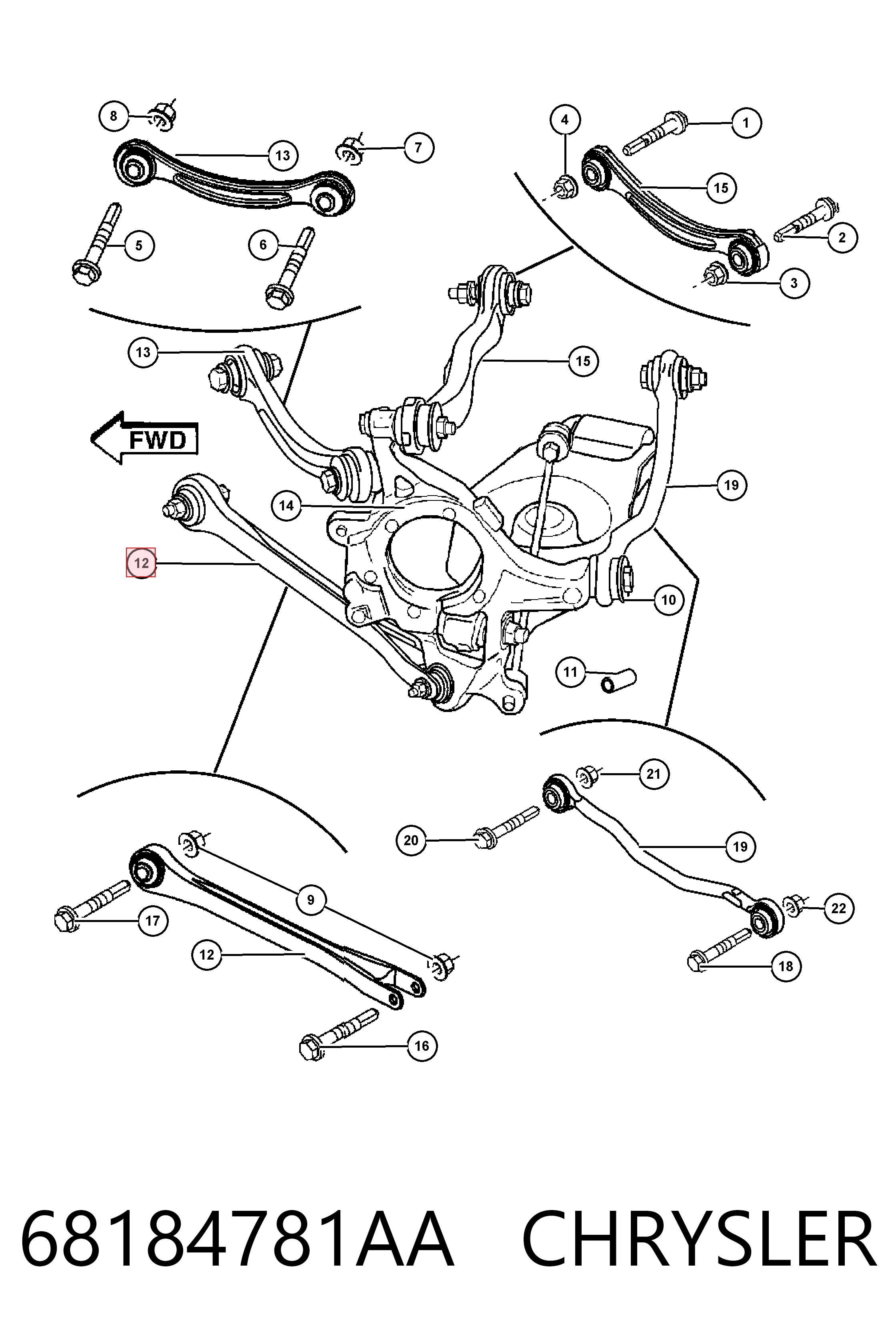 68184781AA Chrysler 