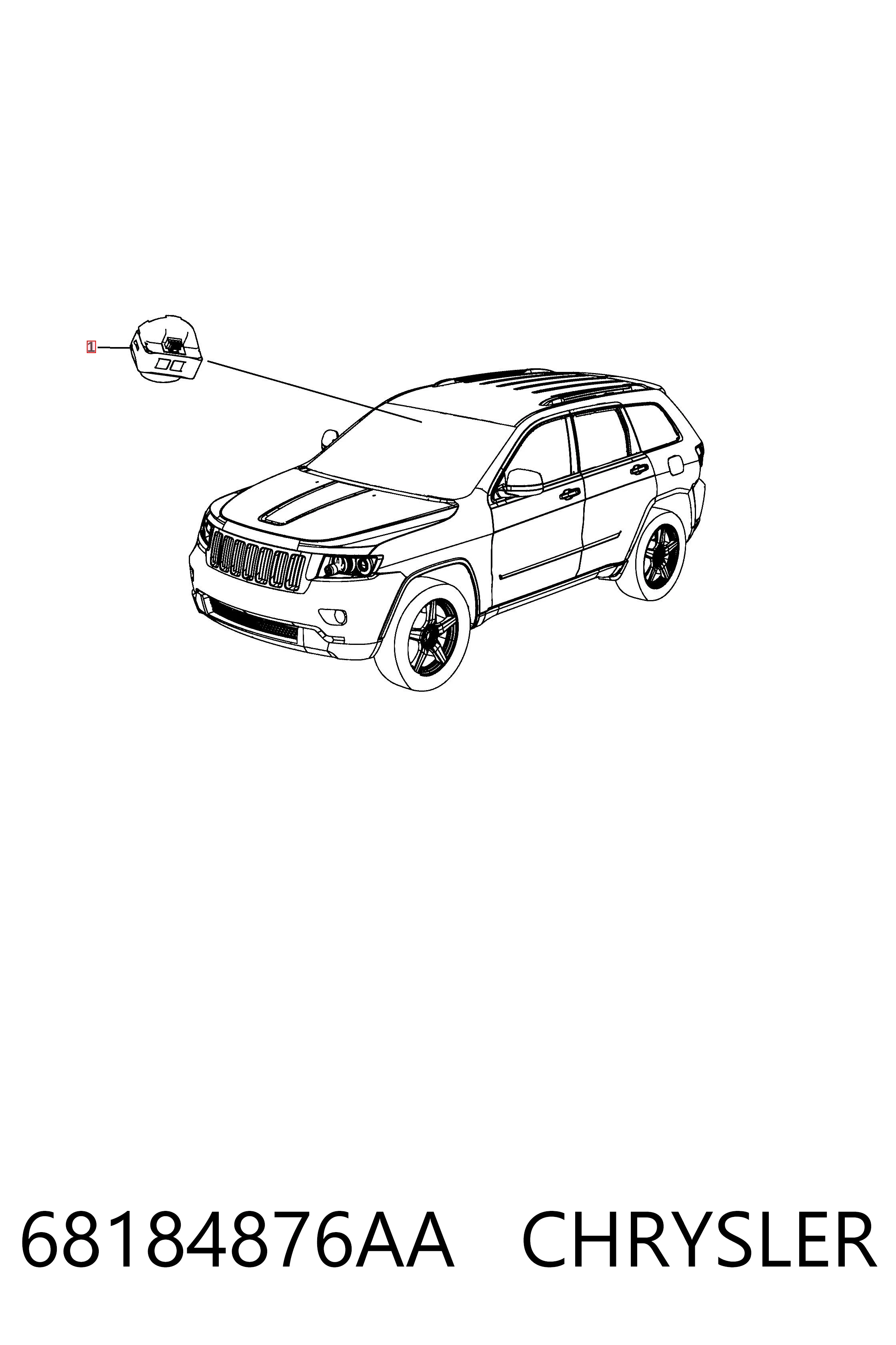 68184876AA Chrysler Датчик дощу