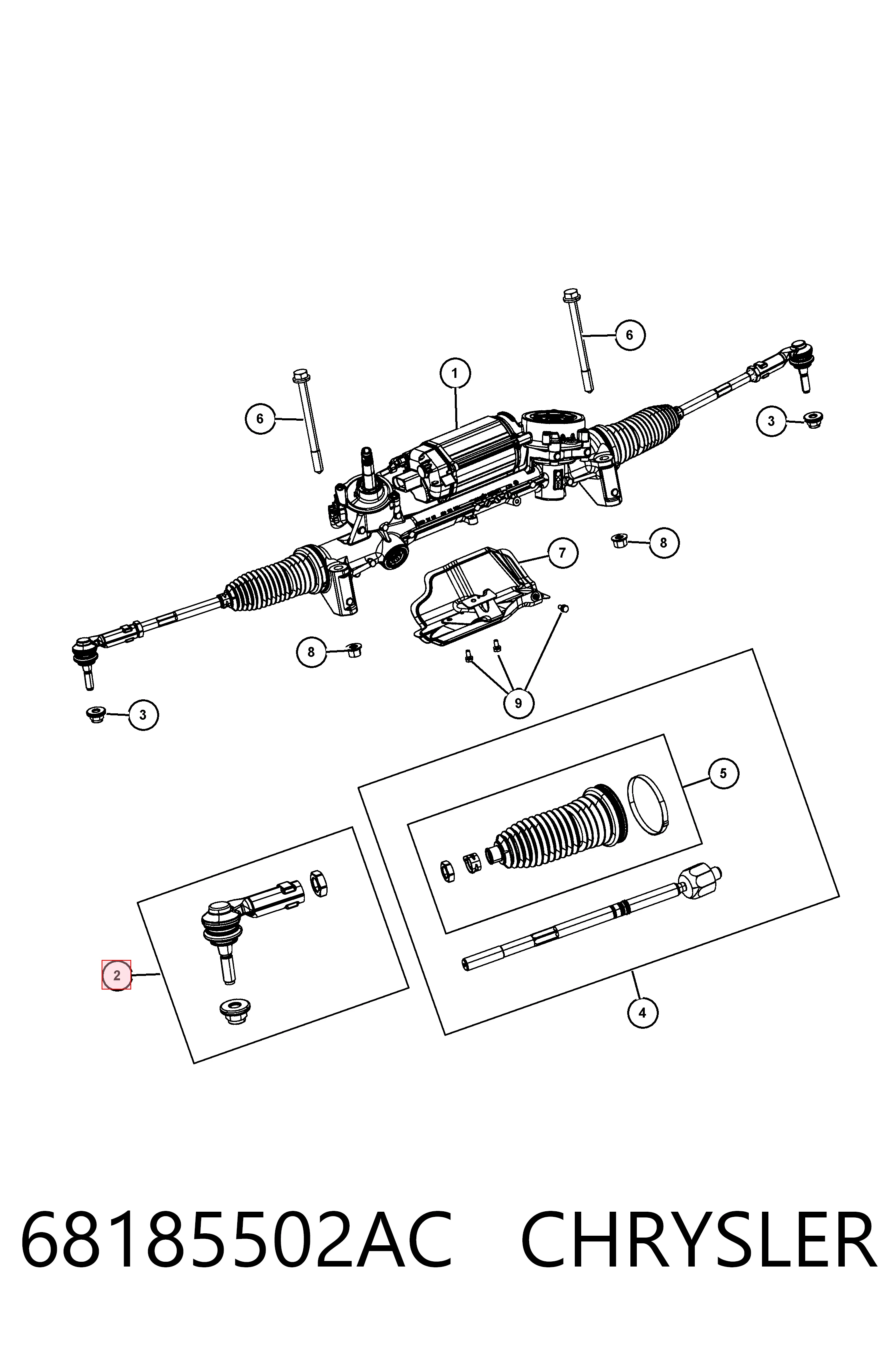 SSP0397 Magneti Marelli Зовнішній наконечник рульової тяги