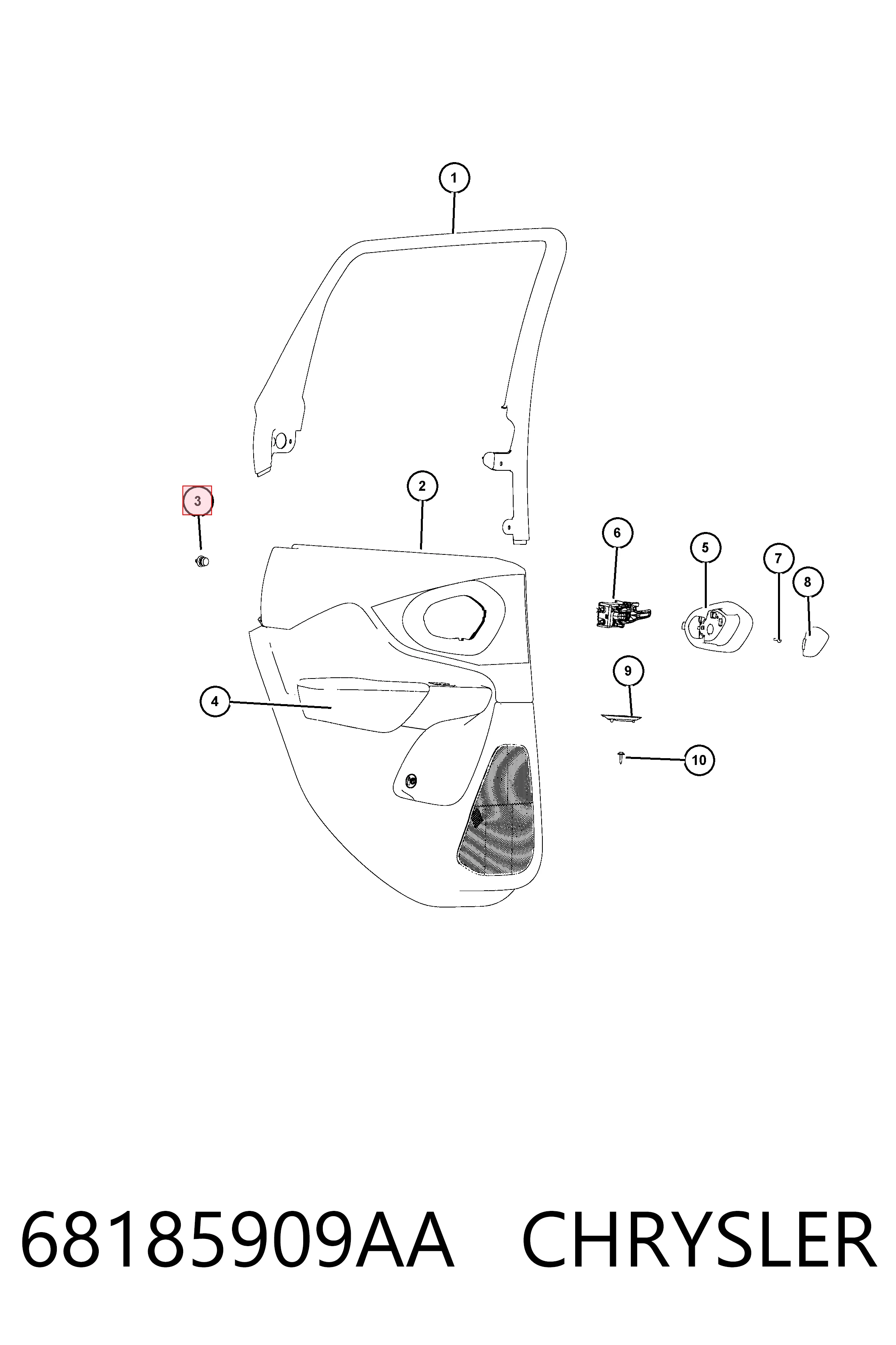 68185909AA Chrysler 