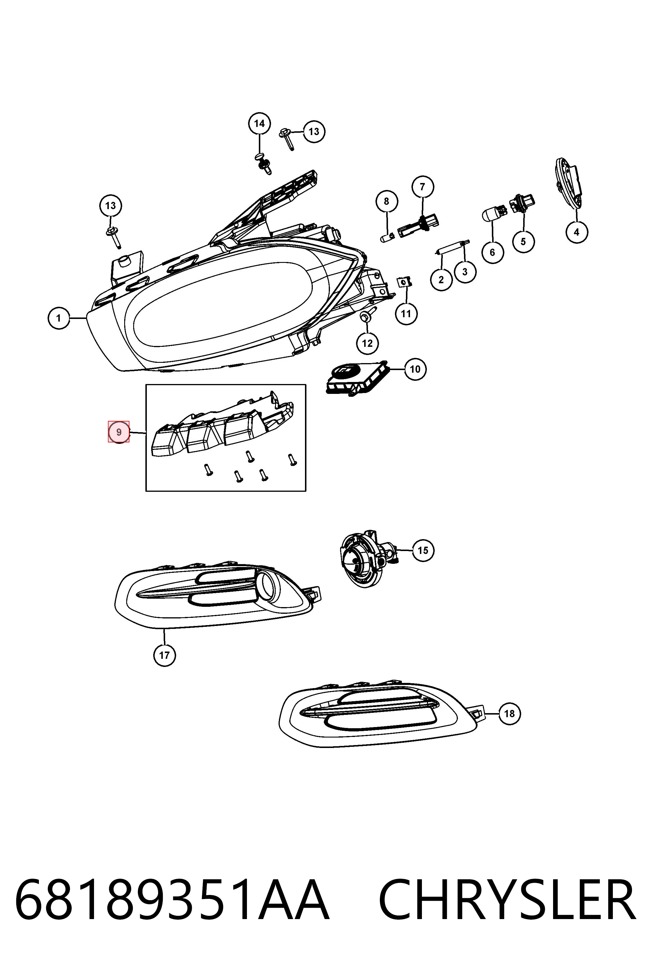 68189351AA Chrysler 