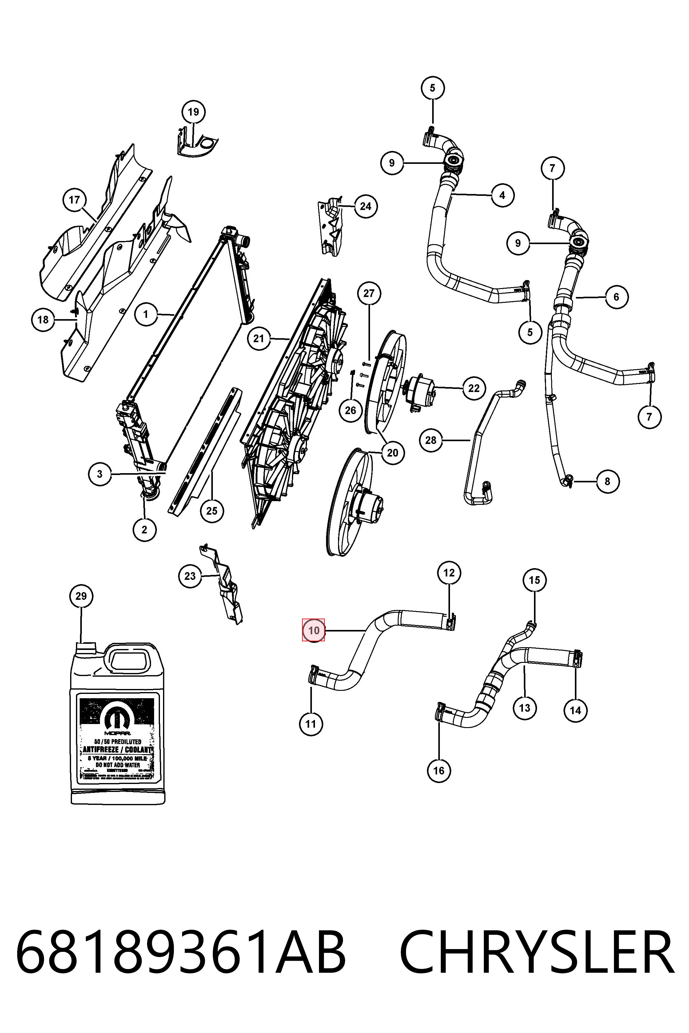 68189361AB Chrysler 