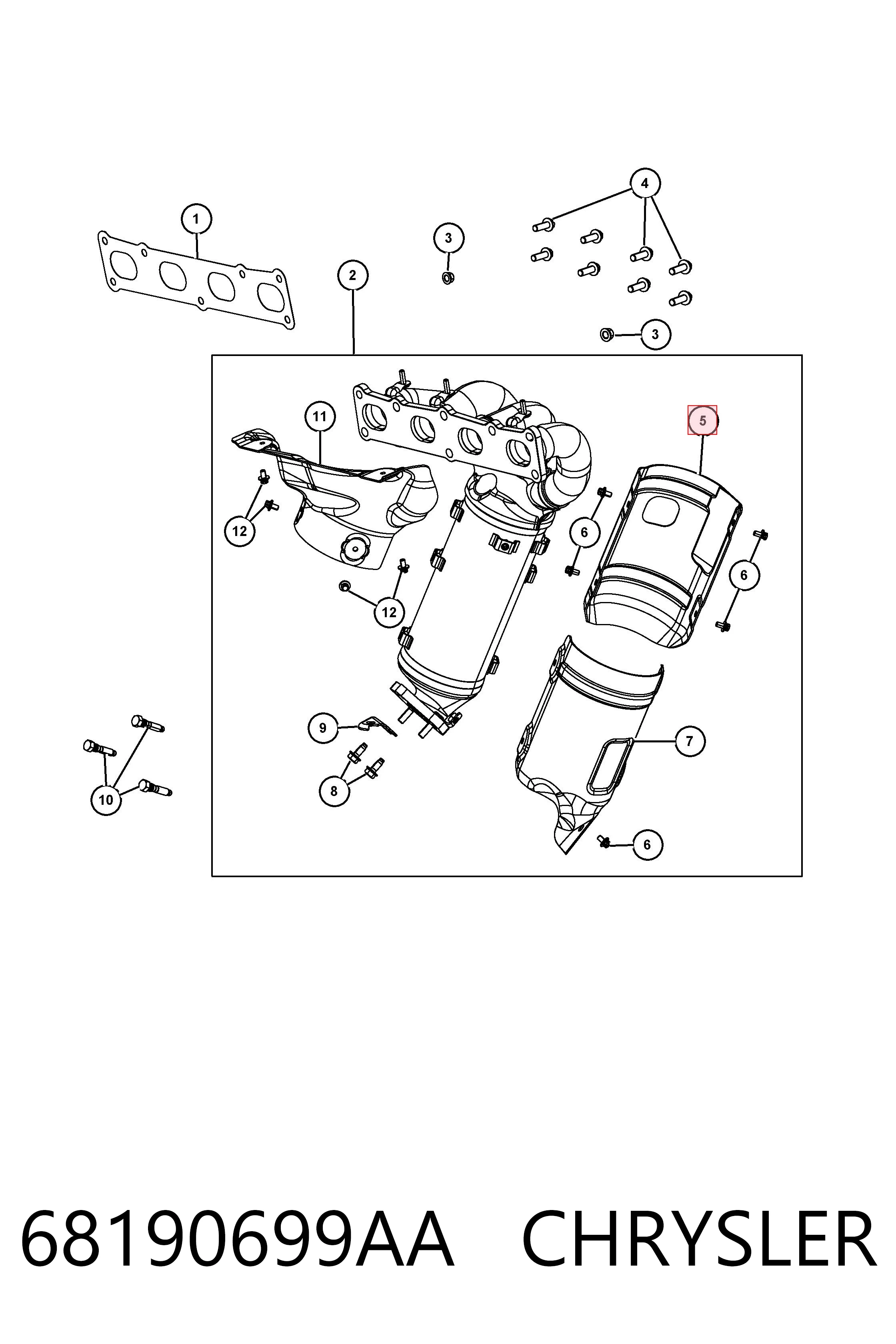 68190699AA Chrysler 