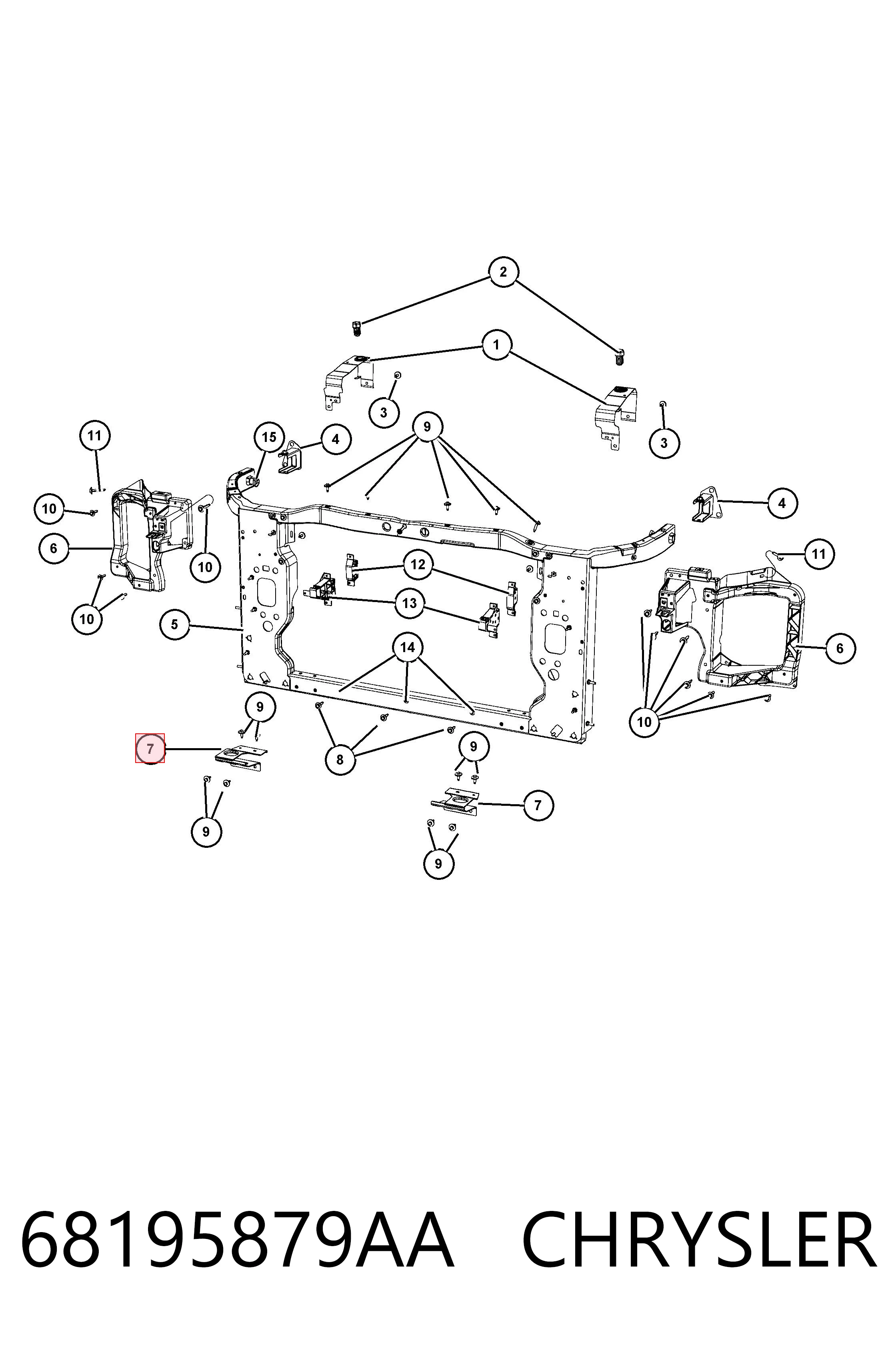 68195879AA Chrysler 