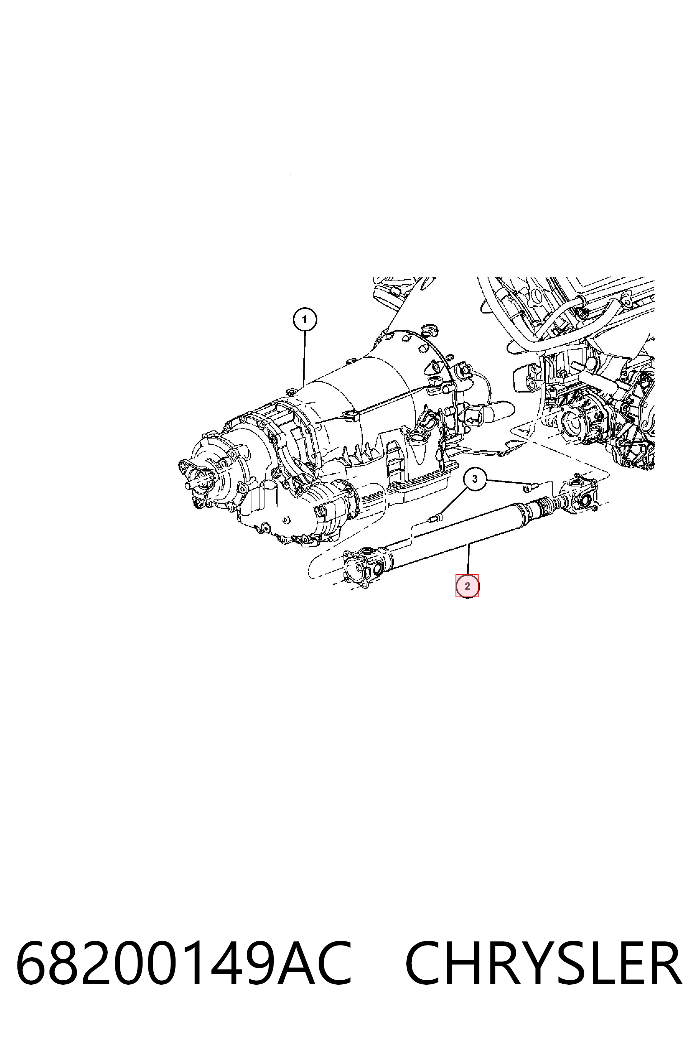 Купити K68200149AE Fiat/Alfa/Lancia Кардан передній