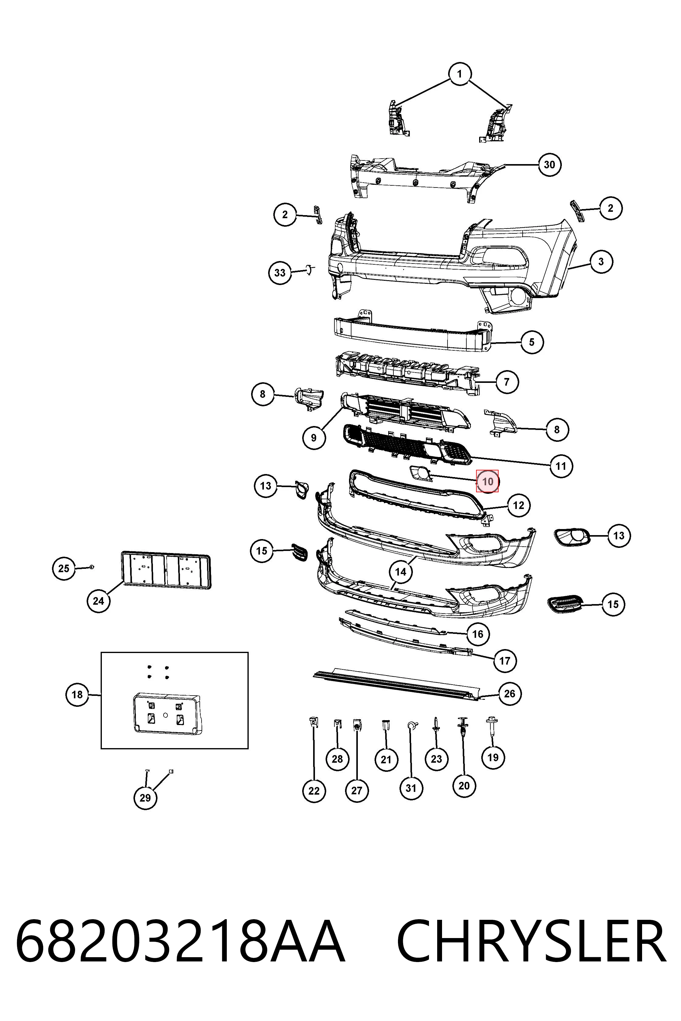 68203218AA Chrysler 