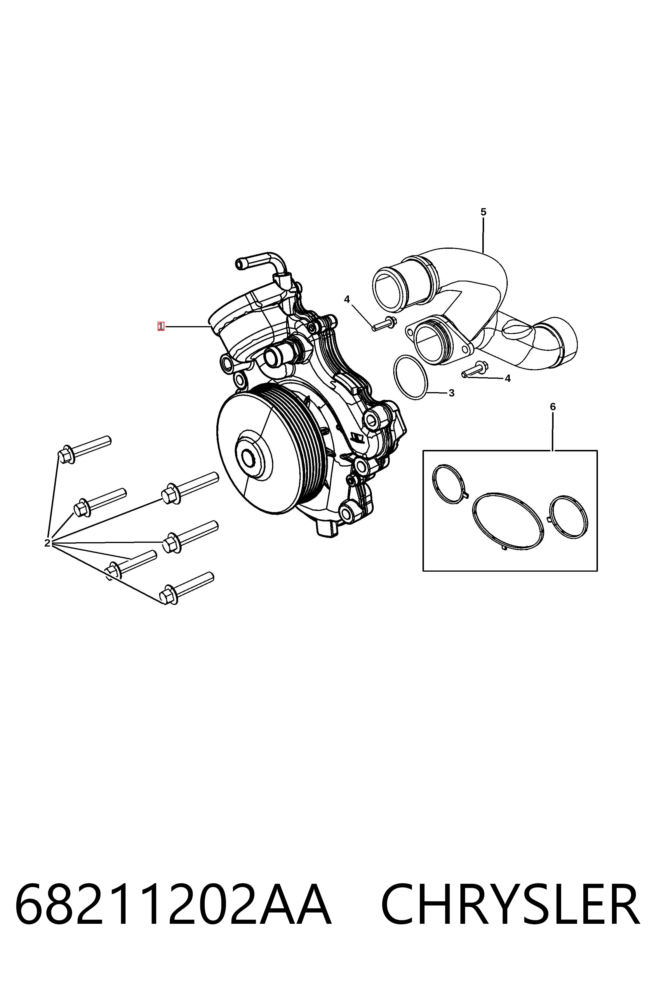 Помпа охолодження Maserati 46328182 ціна, від 113.05 USD