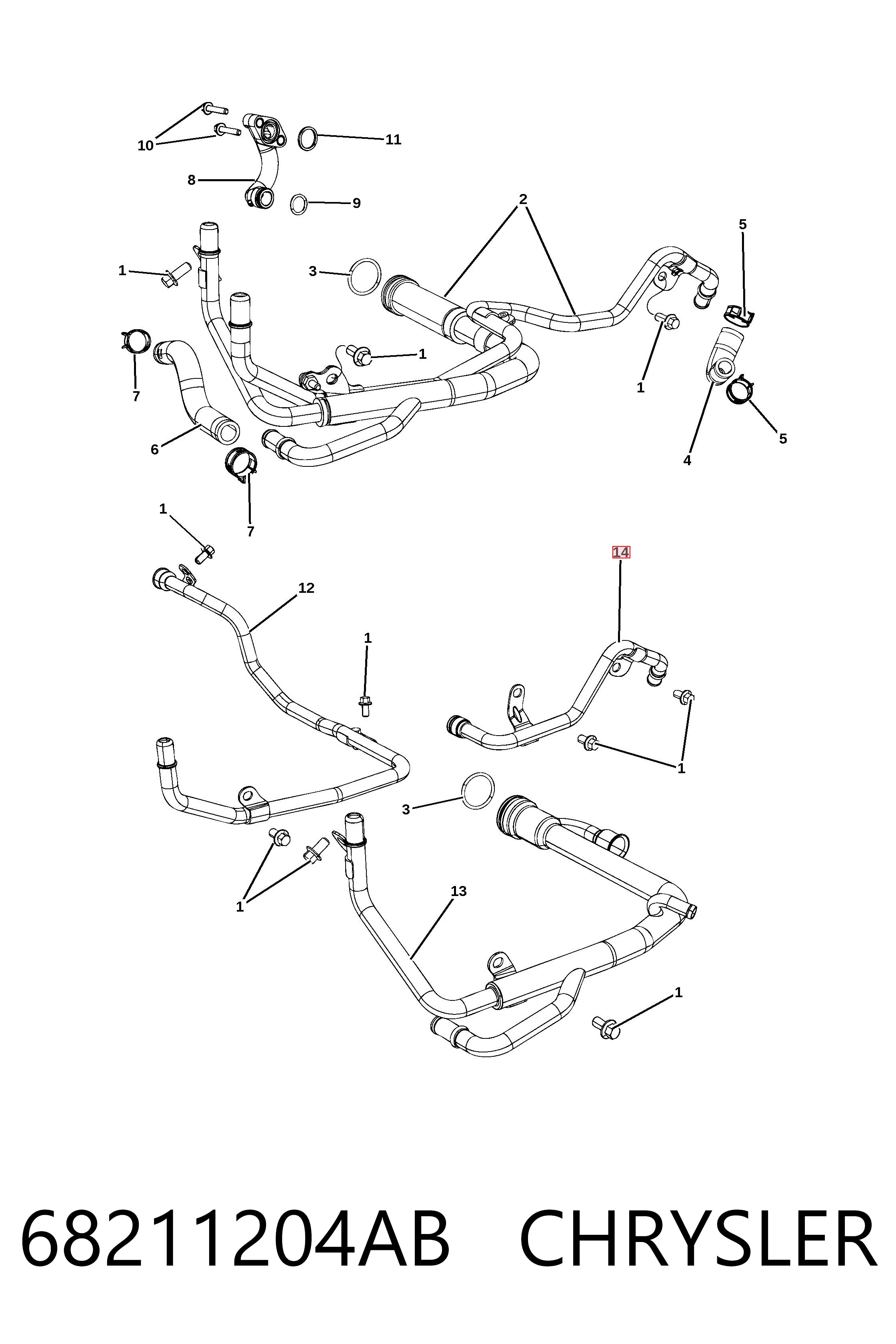 68211204AB Chrysler 