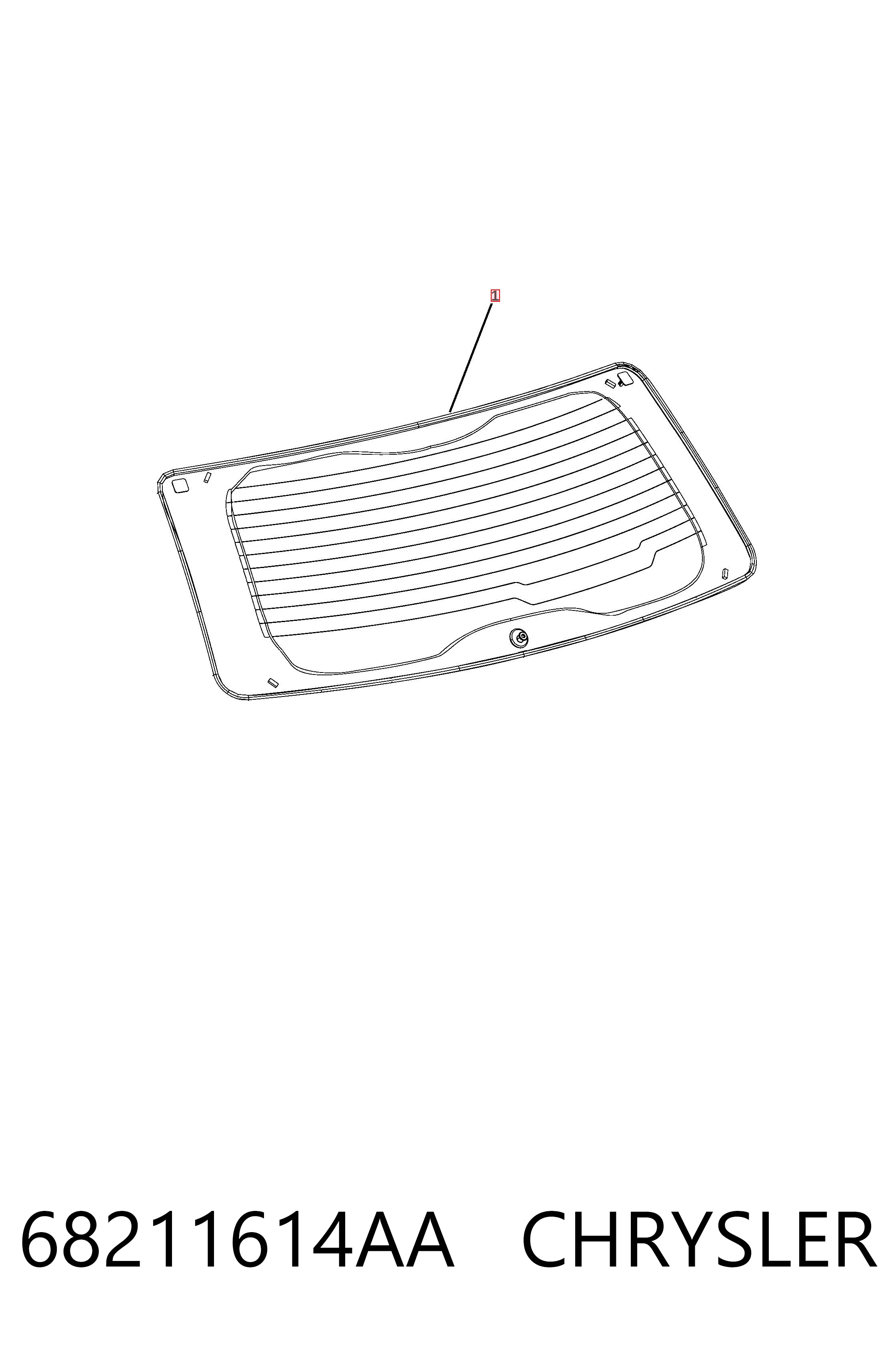 Купити K68211614AA Fiat/Alfa/Lancia Скло третіх/п'ятих дверей