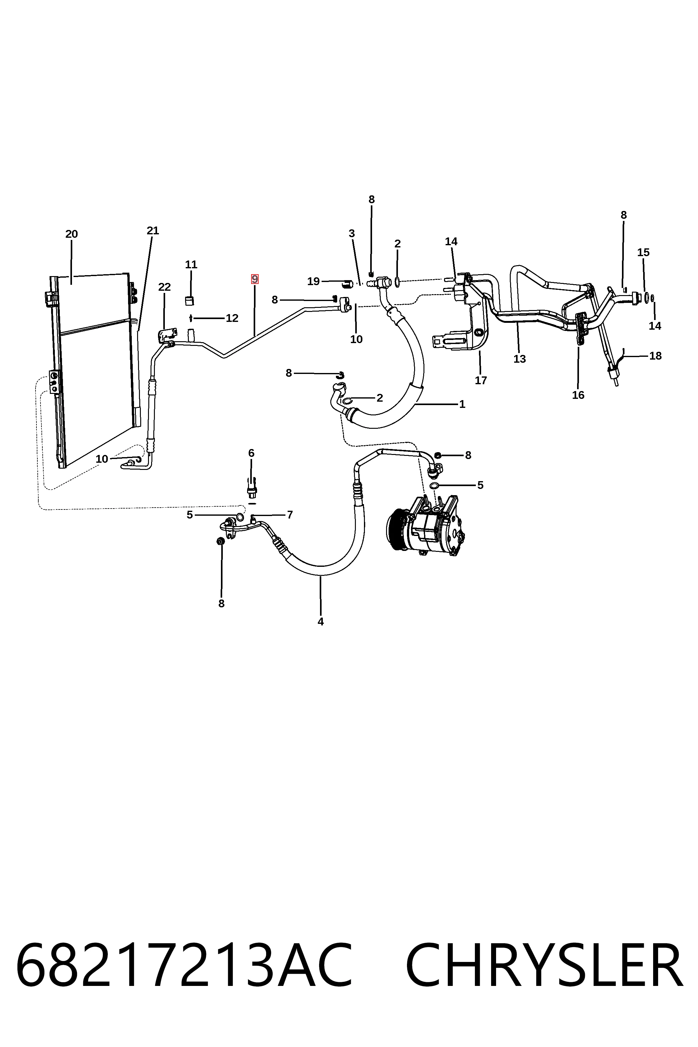  Fiat/Alfa/Lancia K68217213AB ціна, від 31.67 USD
