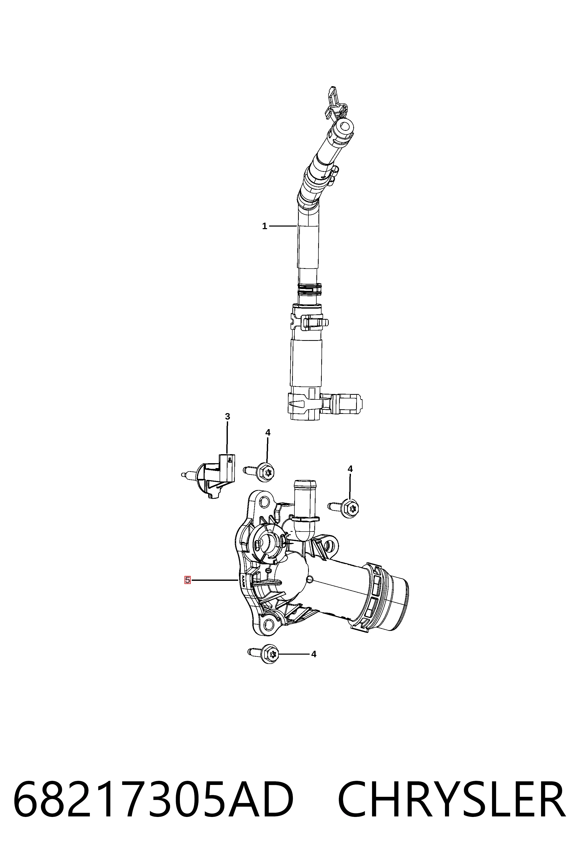 68217305AD Chrysler Авто термостат