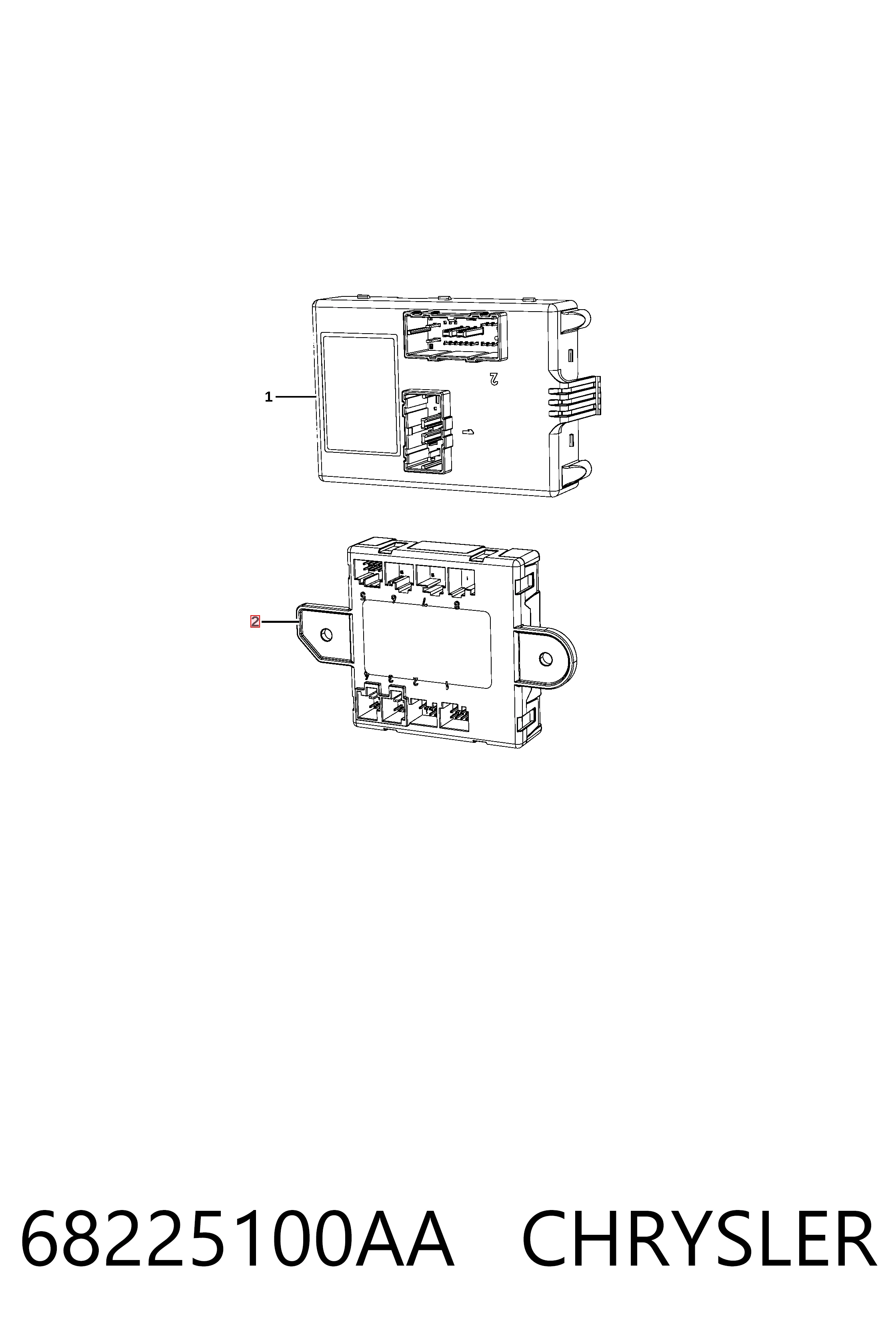 Блок комфорту передніх дверей K68225100AC Fiat/Alfa/Lancia