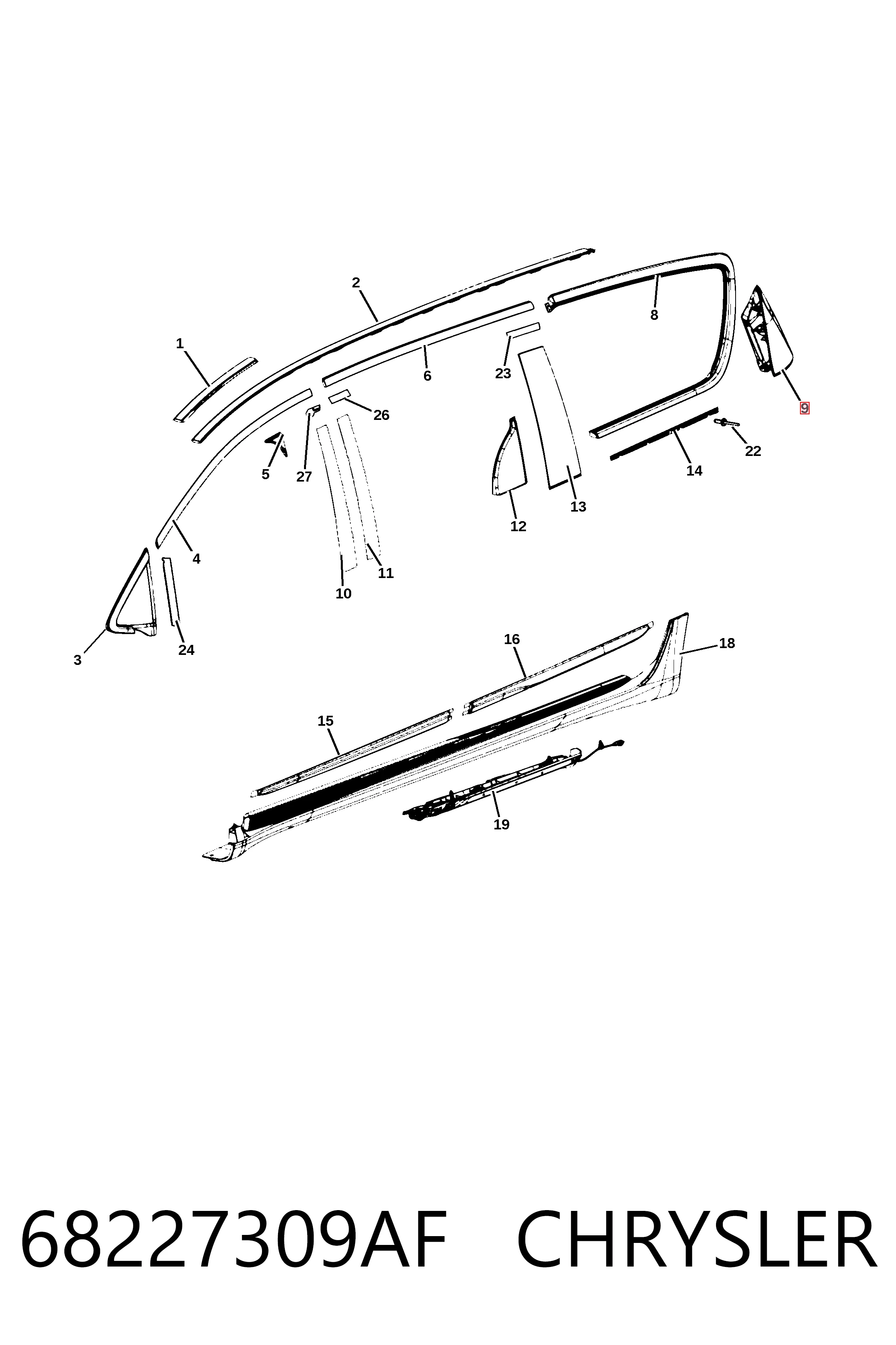 Купити K68227309AC Fiat/Alfa/Lancia 