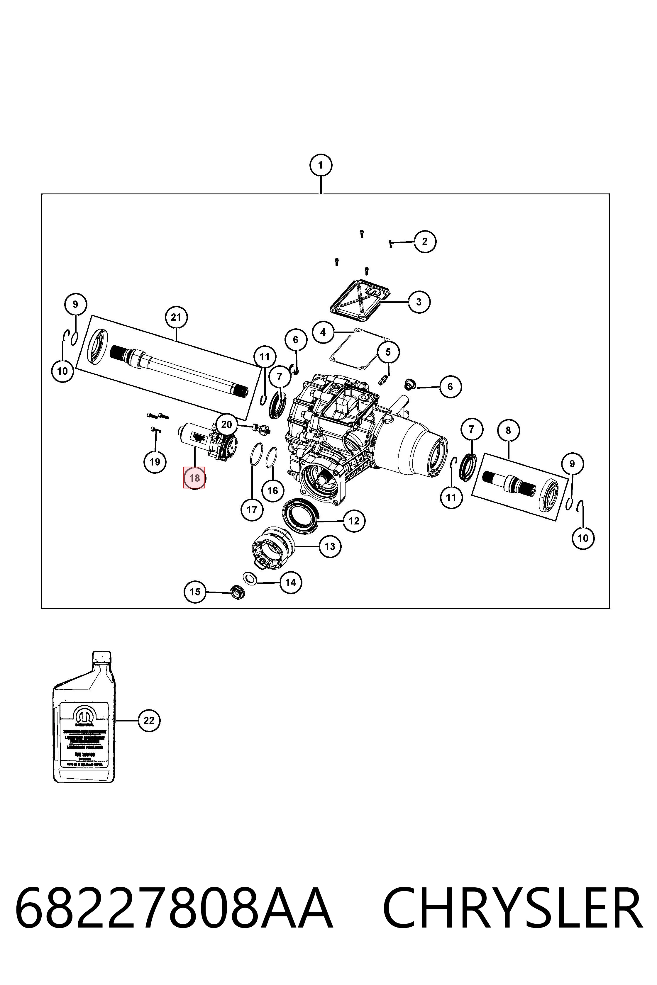 68227808AA Chrysler 