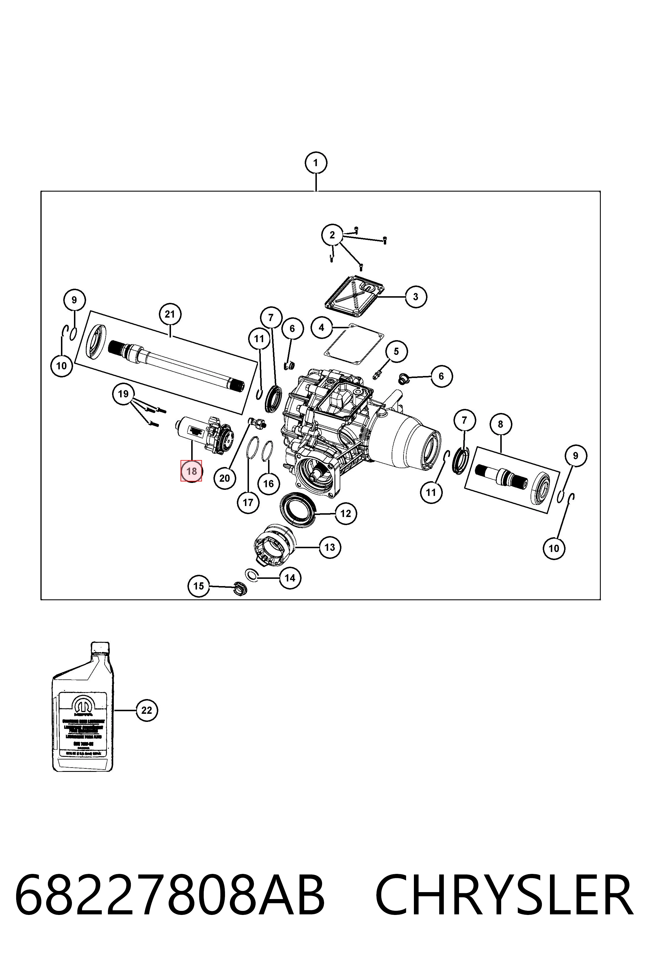 68227808AB Chrysler 