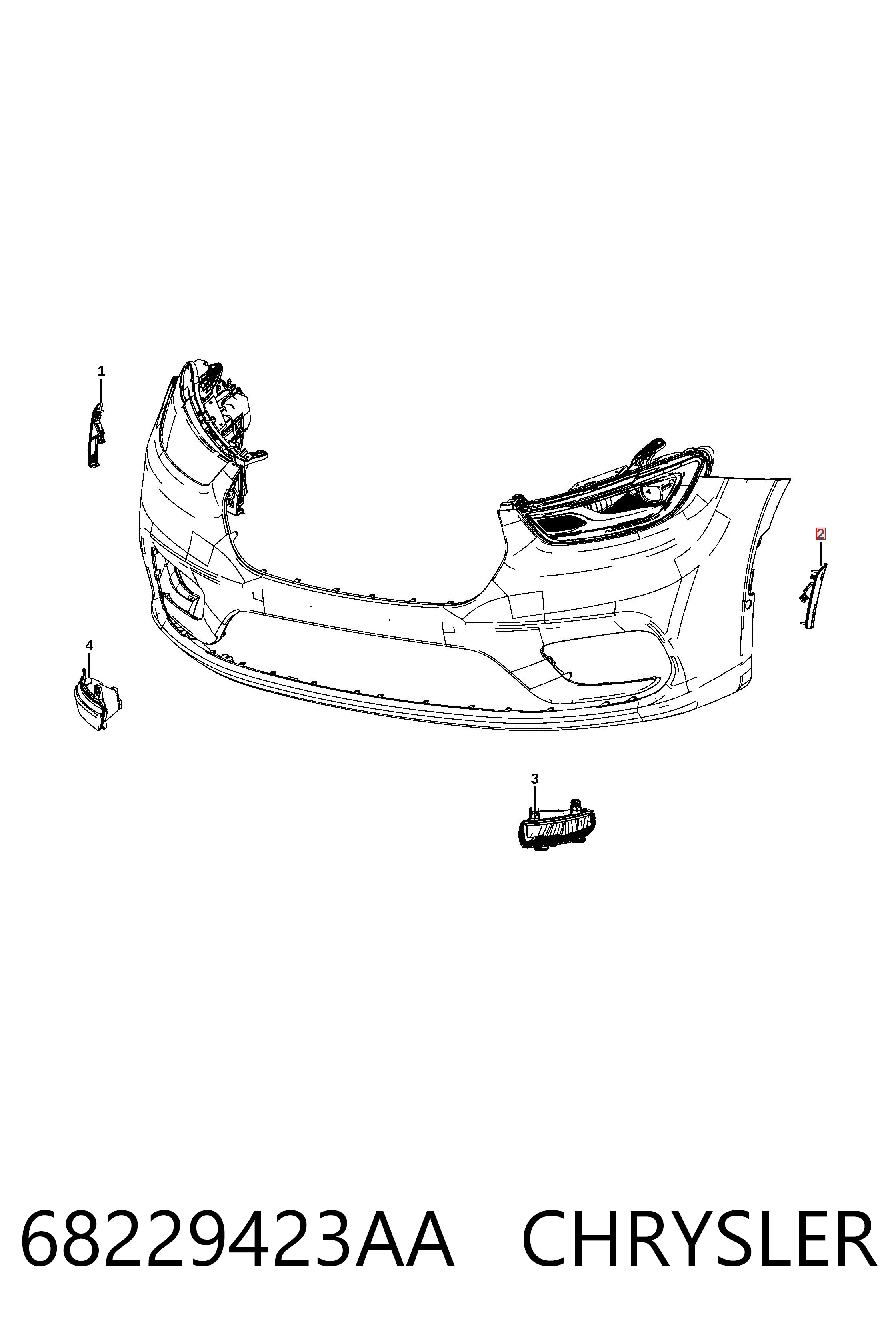 Купити K68206449AA Fiat/Alfa/Lancia Лівий ліхтар покажчика повороту