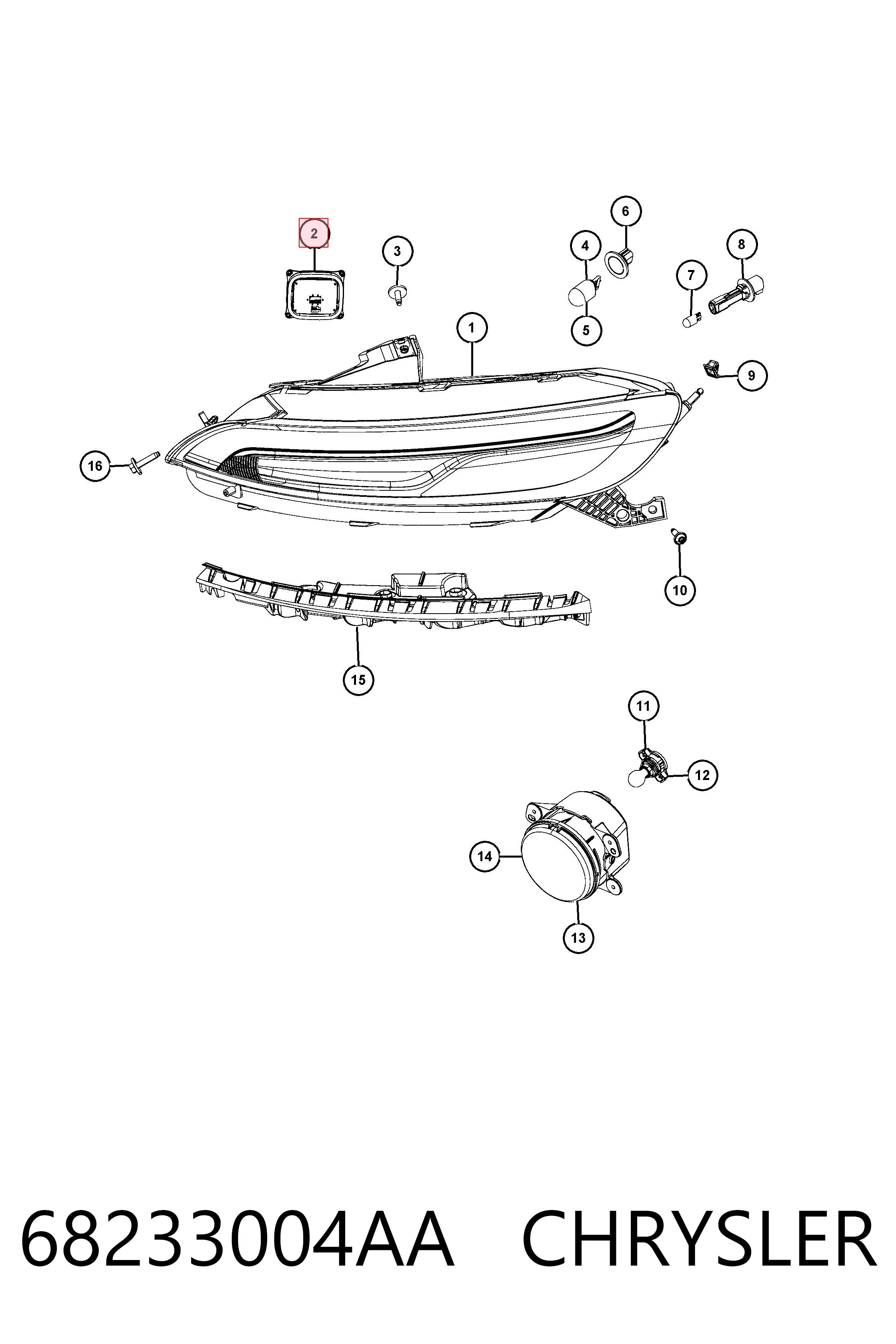 68233004AA Chrysler 
