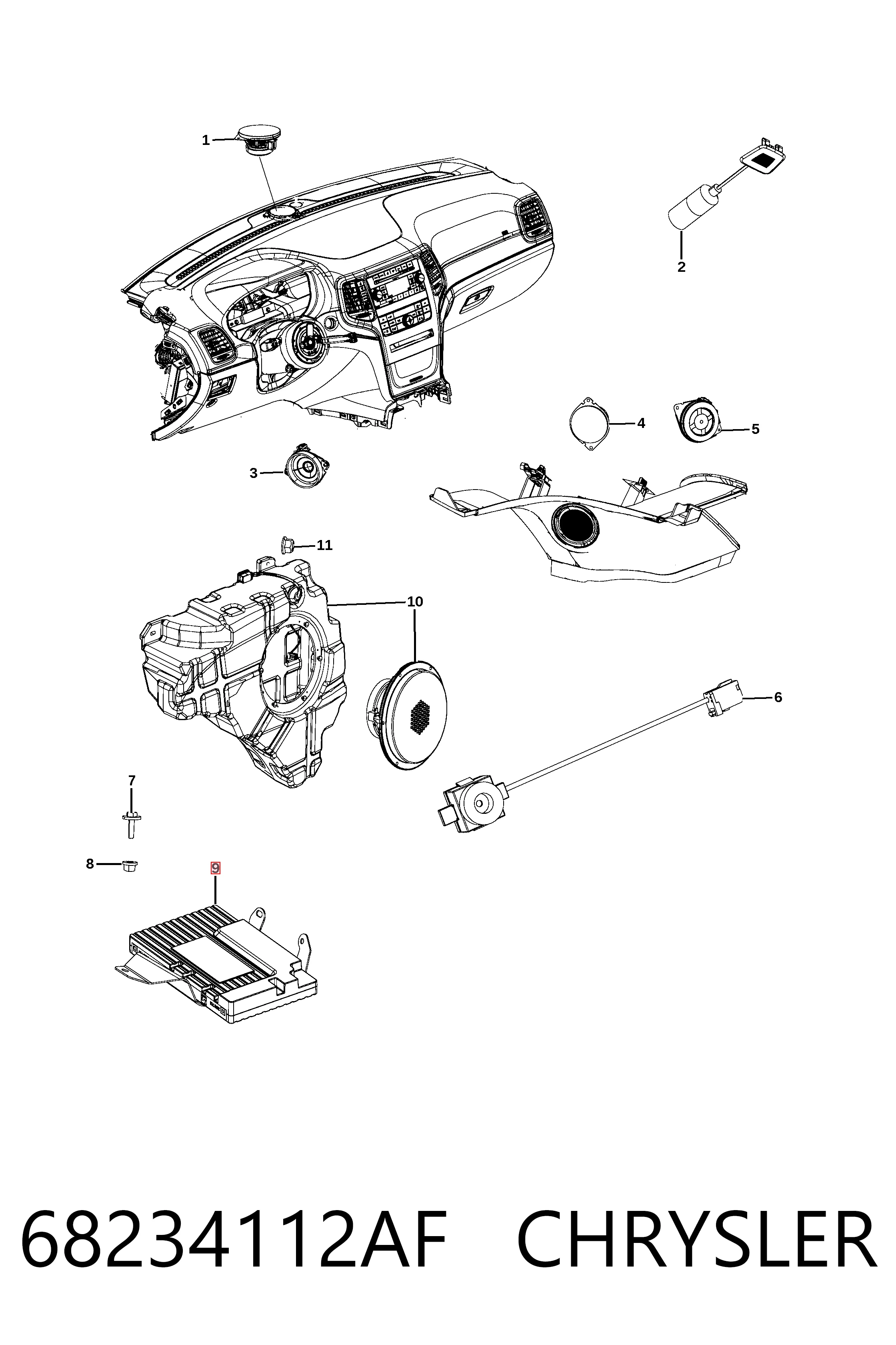  Fiat/Alfa/Lancia K68207346AI ціна, від 104.36 USD