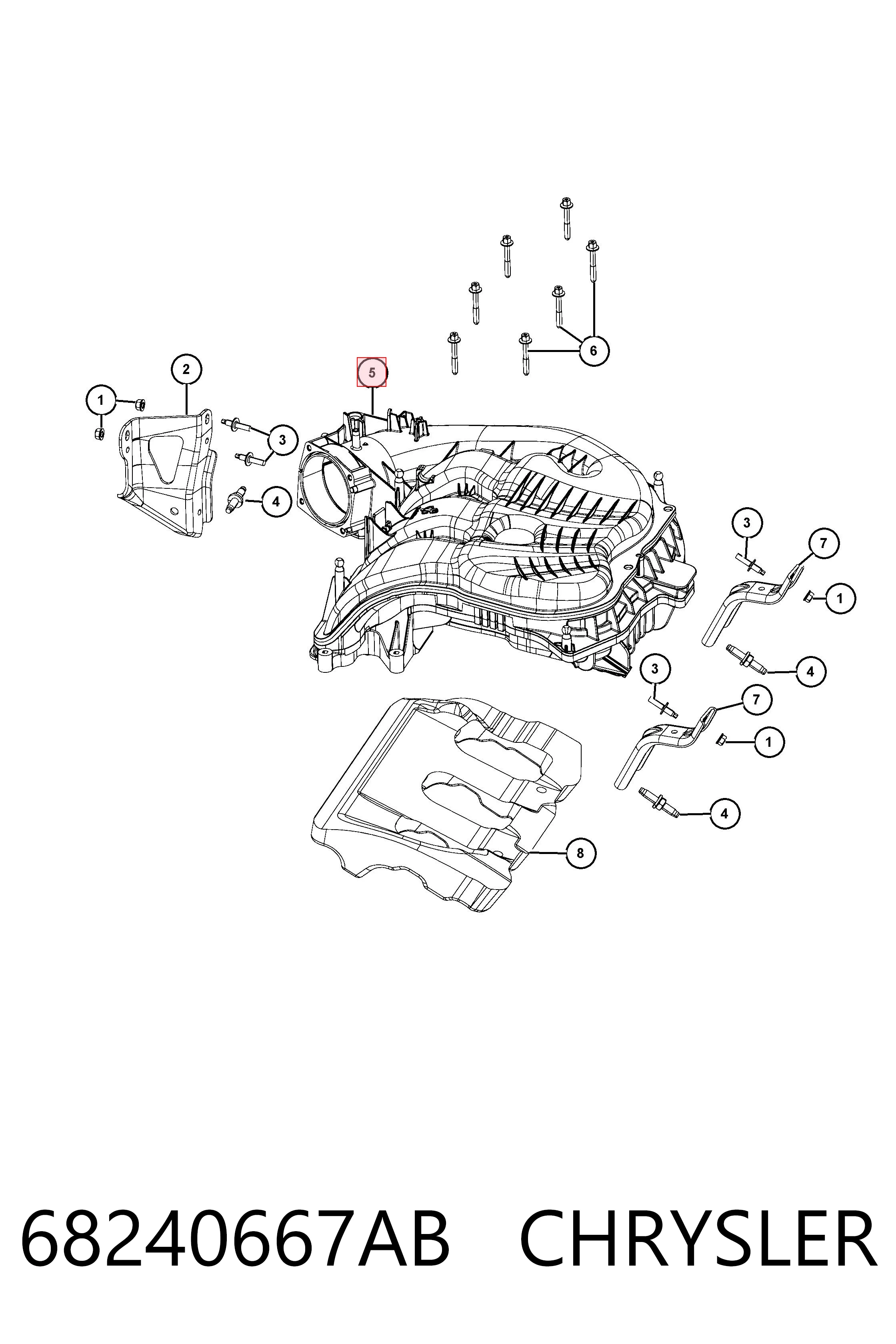 68240667AB Chrysler 