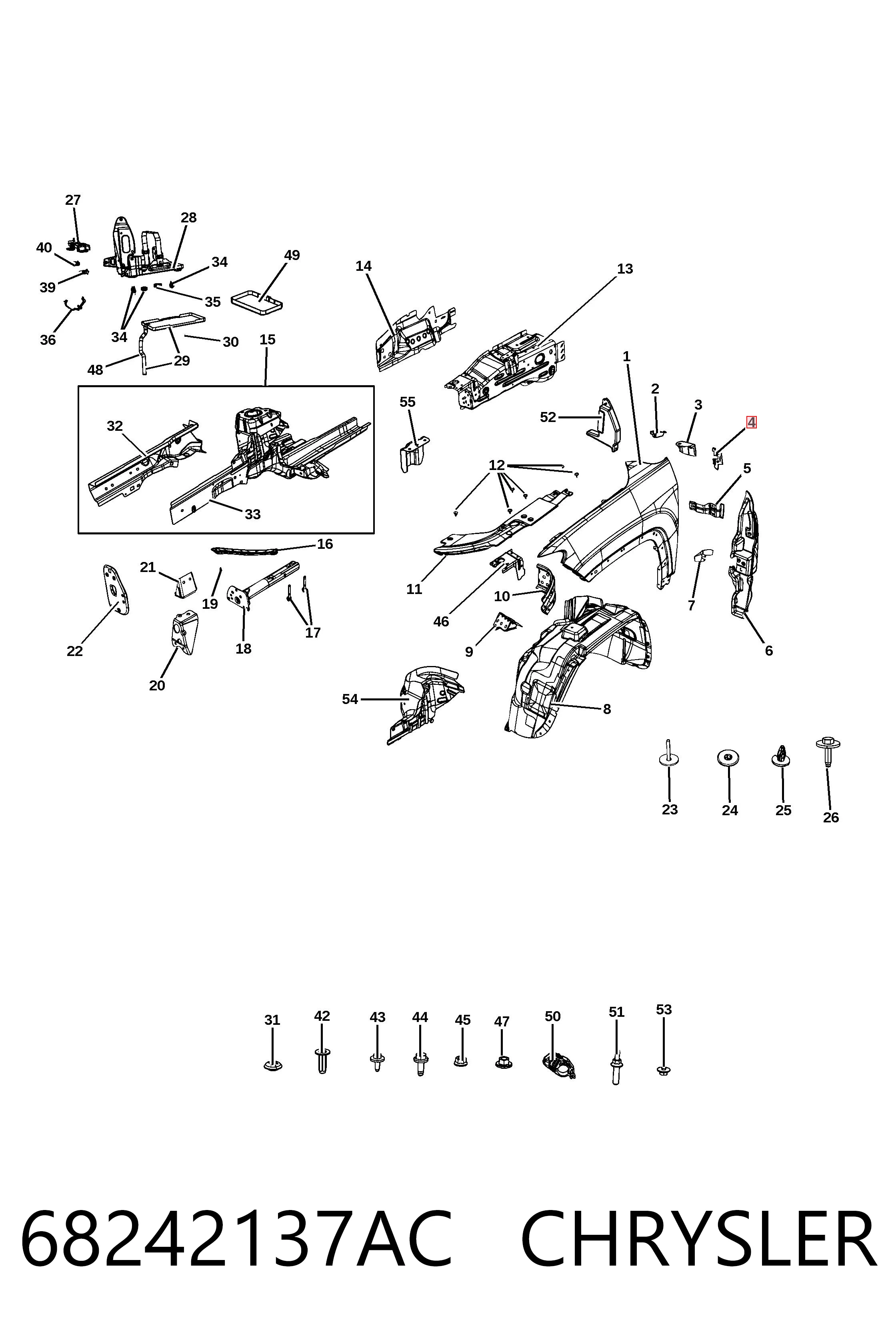  Fiat/Alfa/Lancia K68242137AC ціна, від 6.97 USD