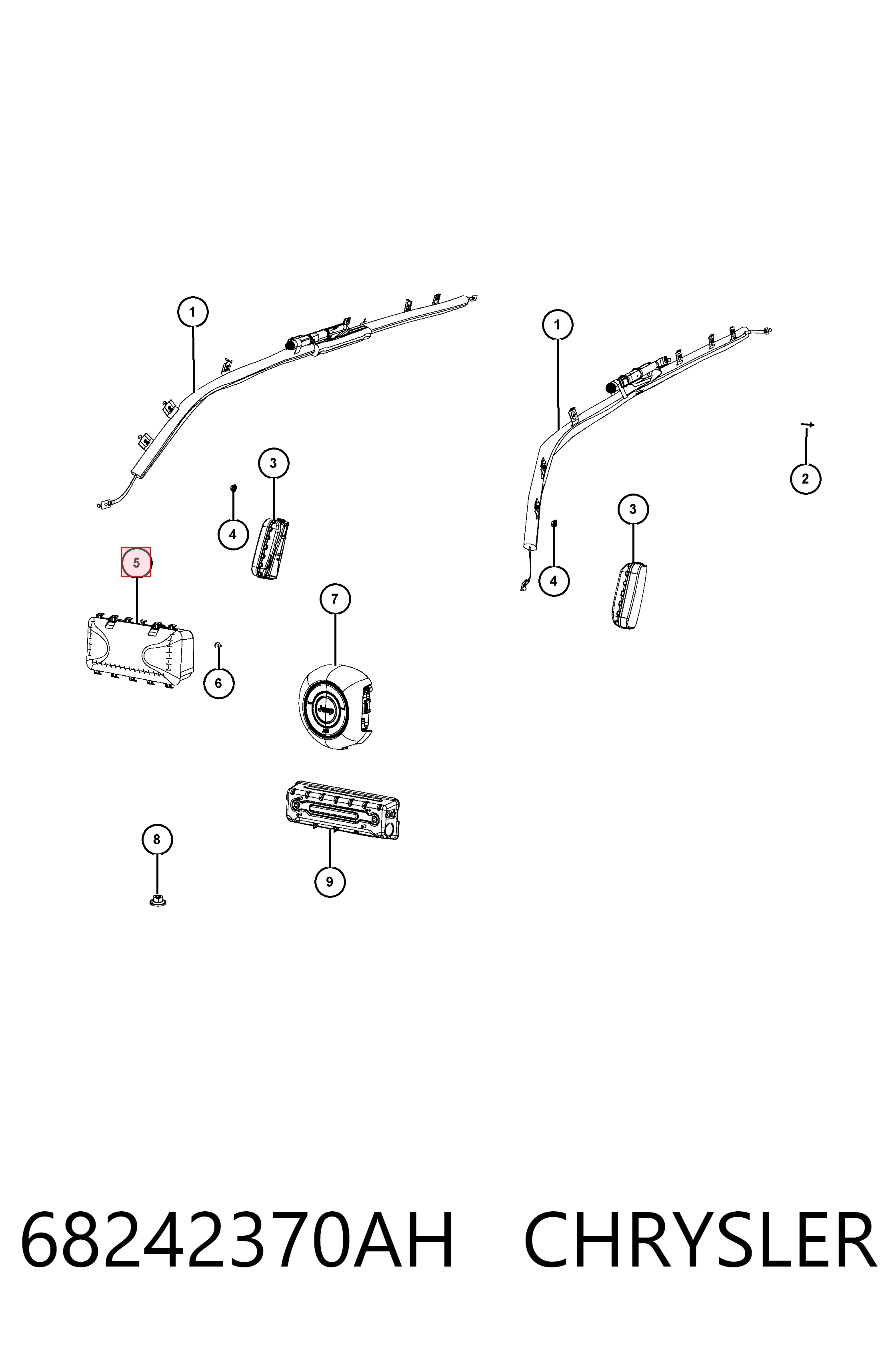  Fiat/Alfa/Lancia K68242370AG ціна, від 171.36 USD