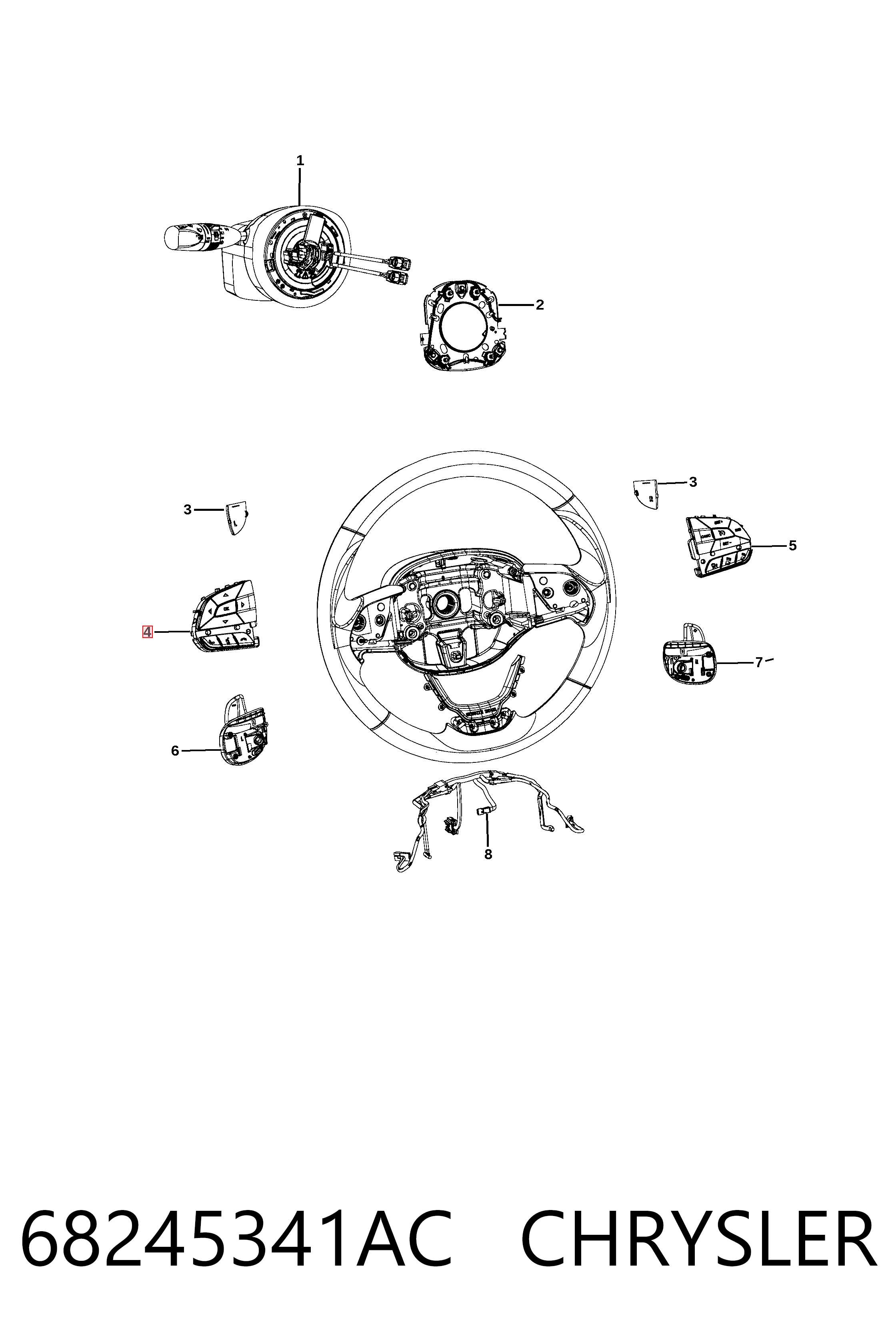 Купити K68245341AA Fiat/Alfa/Lancia 