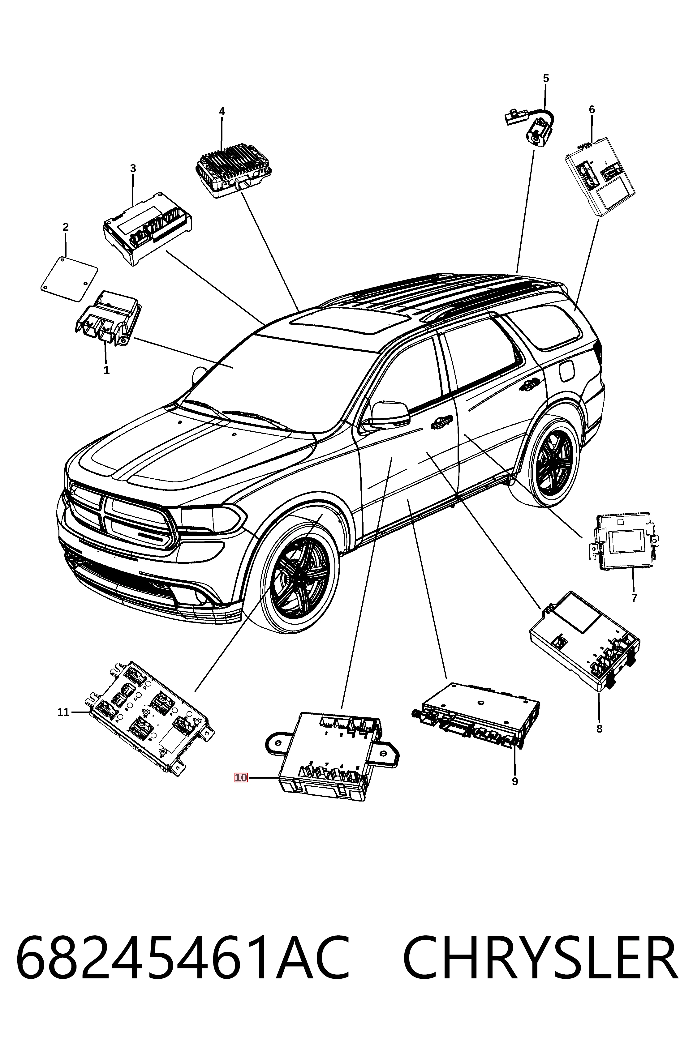 K68245461AD Fiat/Alfa/Lancia Блок комфорту передніх дверей