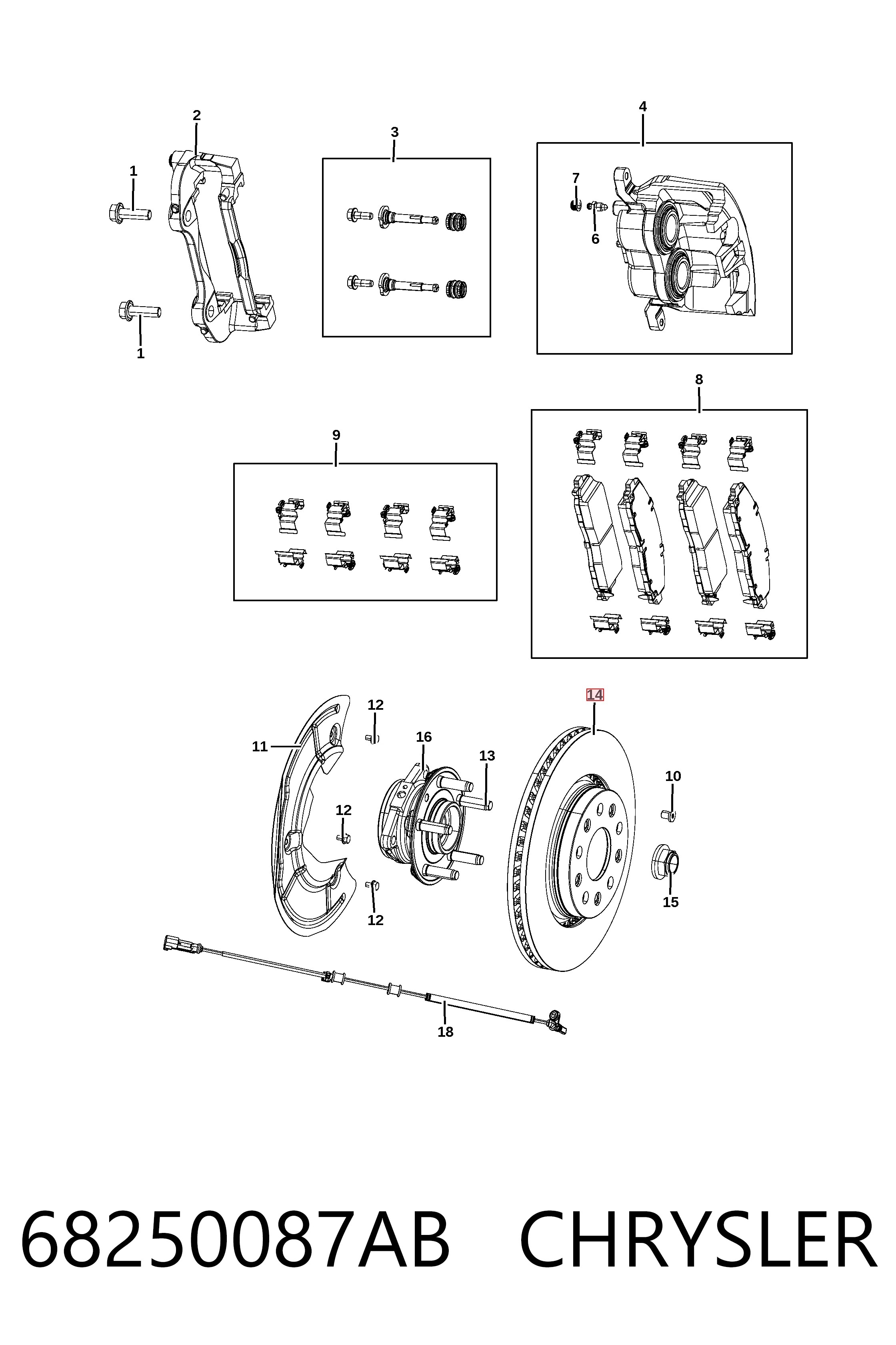 Гальмівні диски передні K68250087AA Fiat/Alfa/Lancia