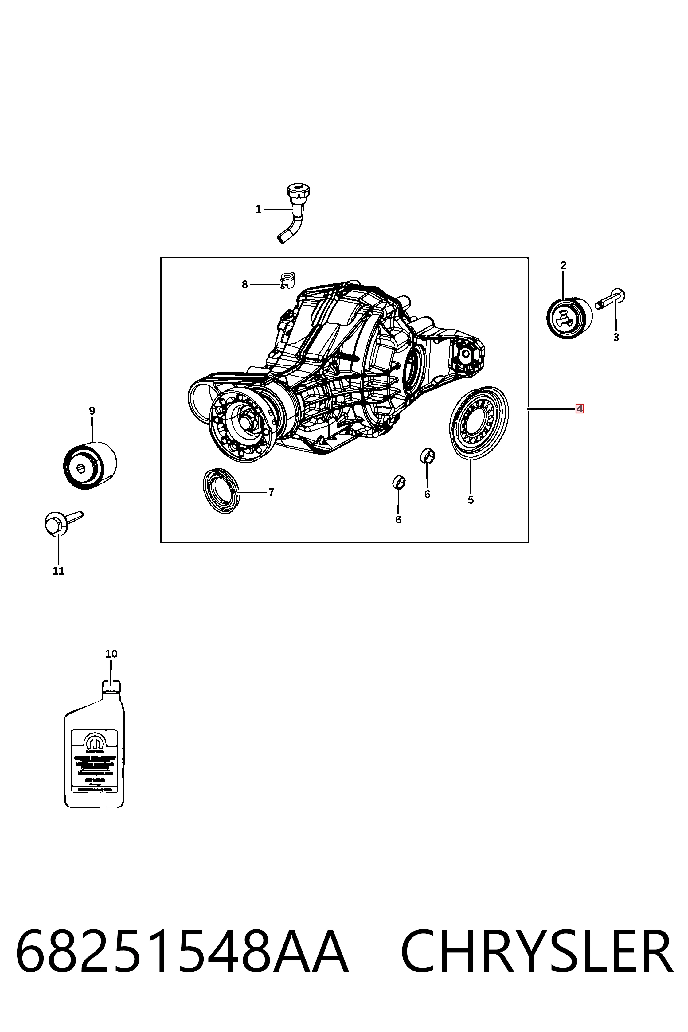 K68378937AB Fiat/Alfa/Lancia Задній редуктор